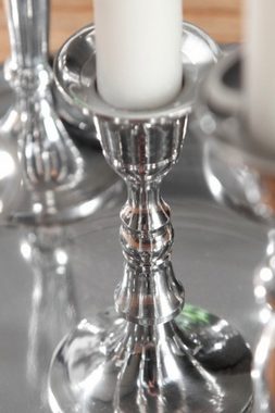 Casa Padrino Kerzenhalter Designer Kerzenhalter aus poliertem Aluminium, 9-flammig - Shine Classic - Kerzenleuchter