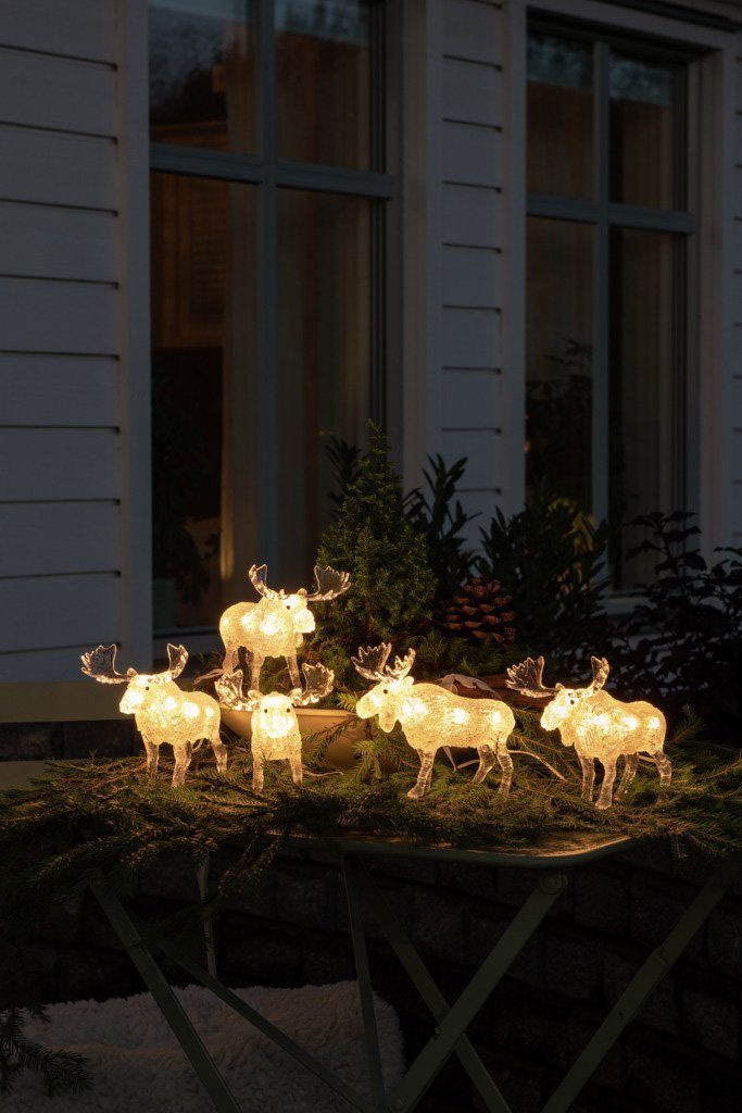 40 aussen, weiße warm LED-Lichterkette KONSTSMIDE Dioden Weihnachtsdeko