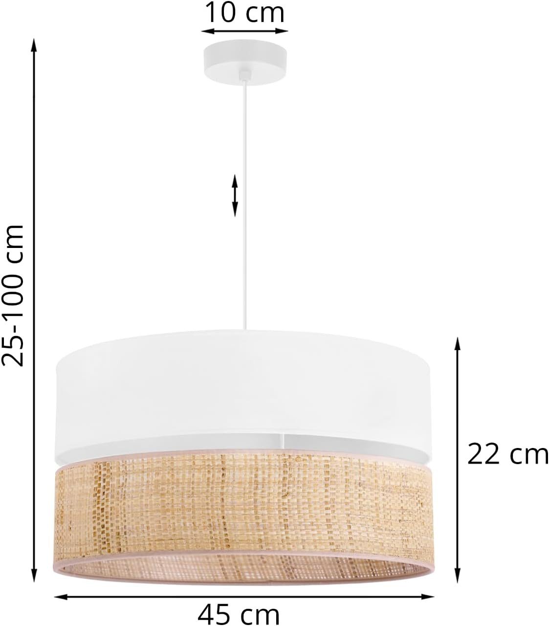 Light Home LH Pendelleuchte Hängelampe RATTAN günstig online kaufen