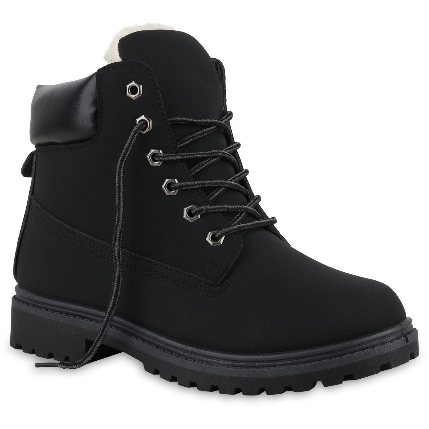 VAN HILL 841404 Bootsschuh Herren Warm Gefütterte Worker Boots Bequeme Prof günstig online kaufen