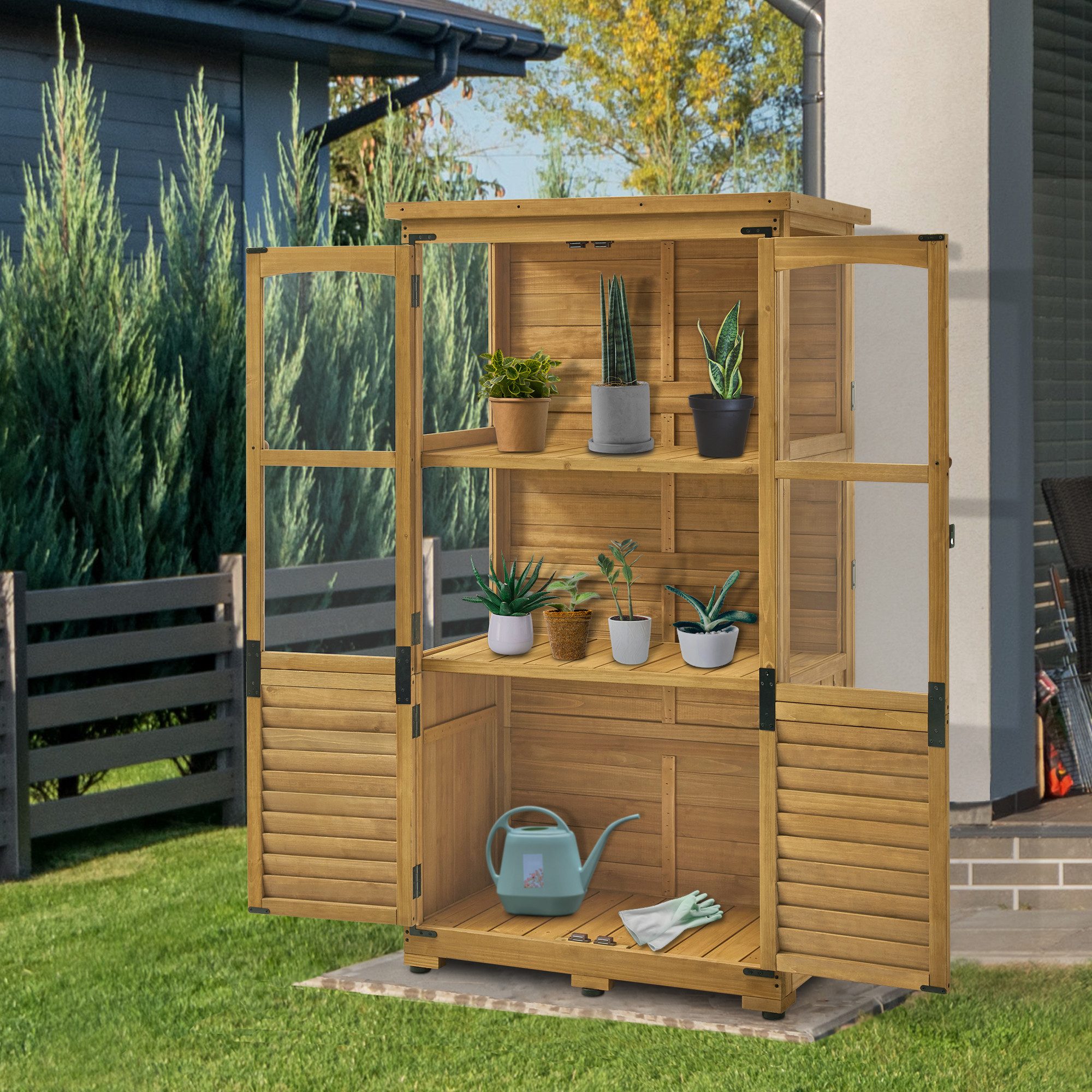 MCombo Gerätehaus M MCombo Gartenschrank Holz günstig online kaufen