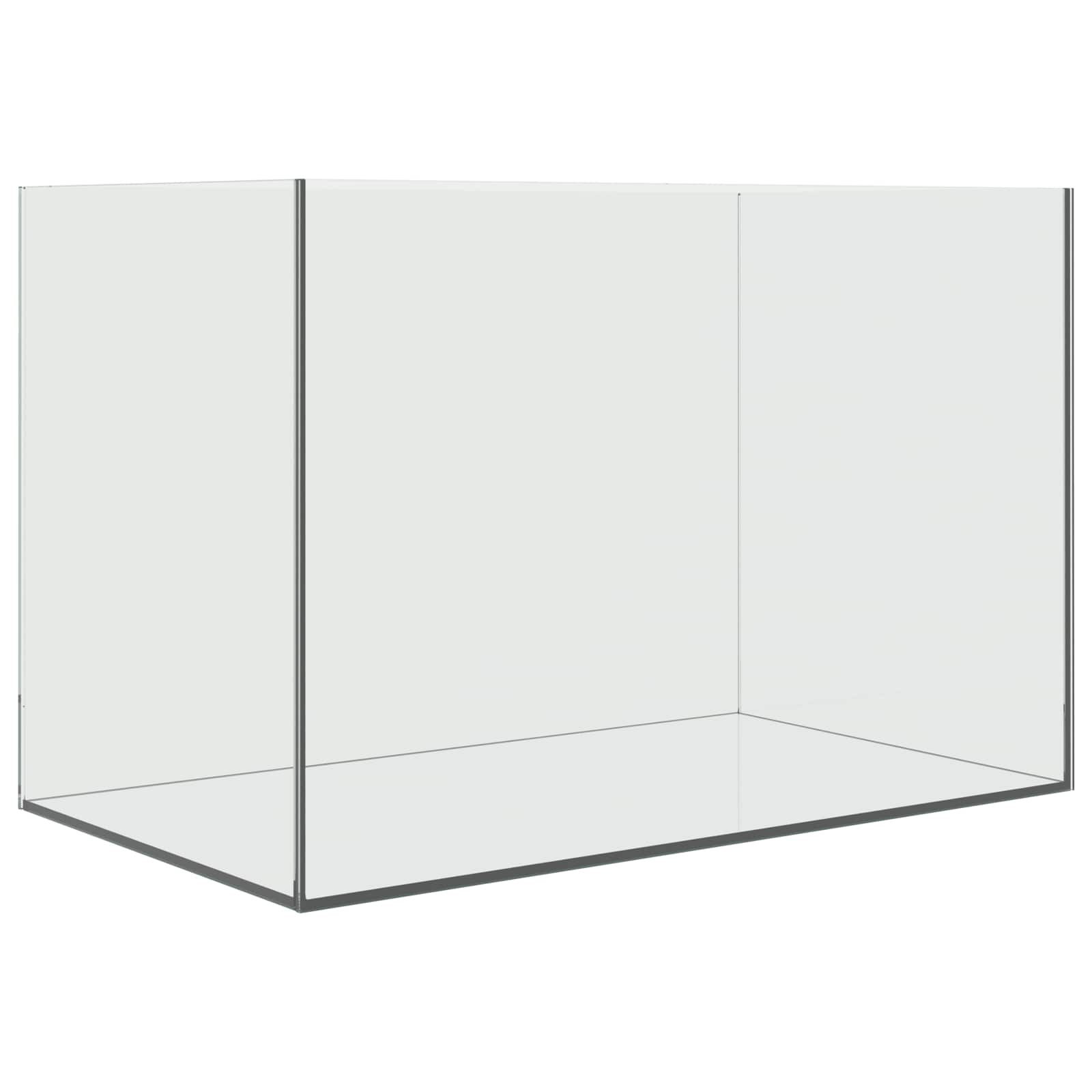 vidaXL Aquarium 60 x 35 x 40 cm Aquarium mit Speicher Weiß Glas