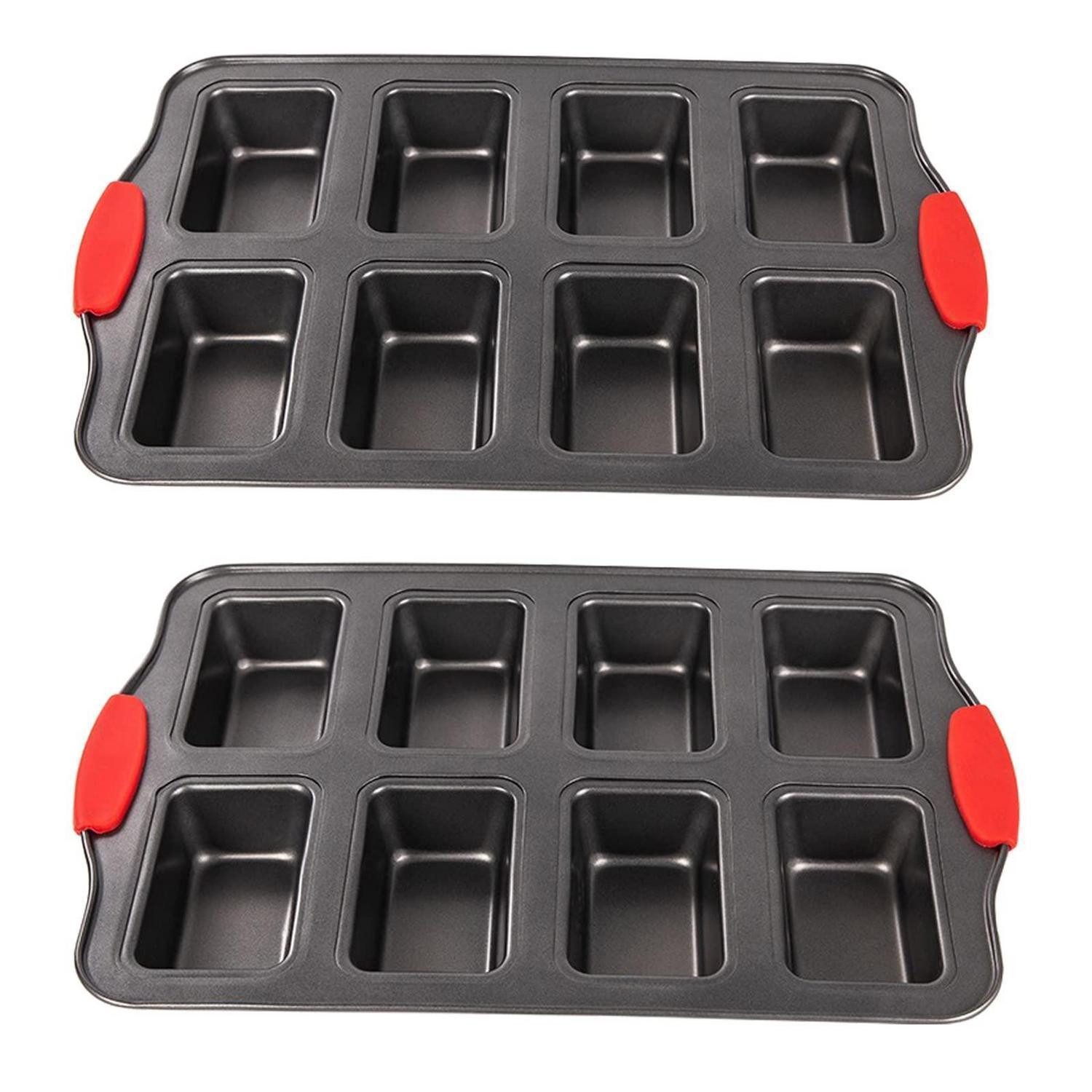 LuxusKollektion Kastenform Mini-Kastenform 8er-Pack mit Silikongriff, (2-tlg)