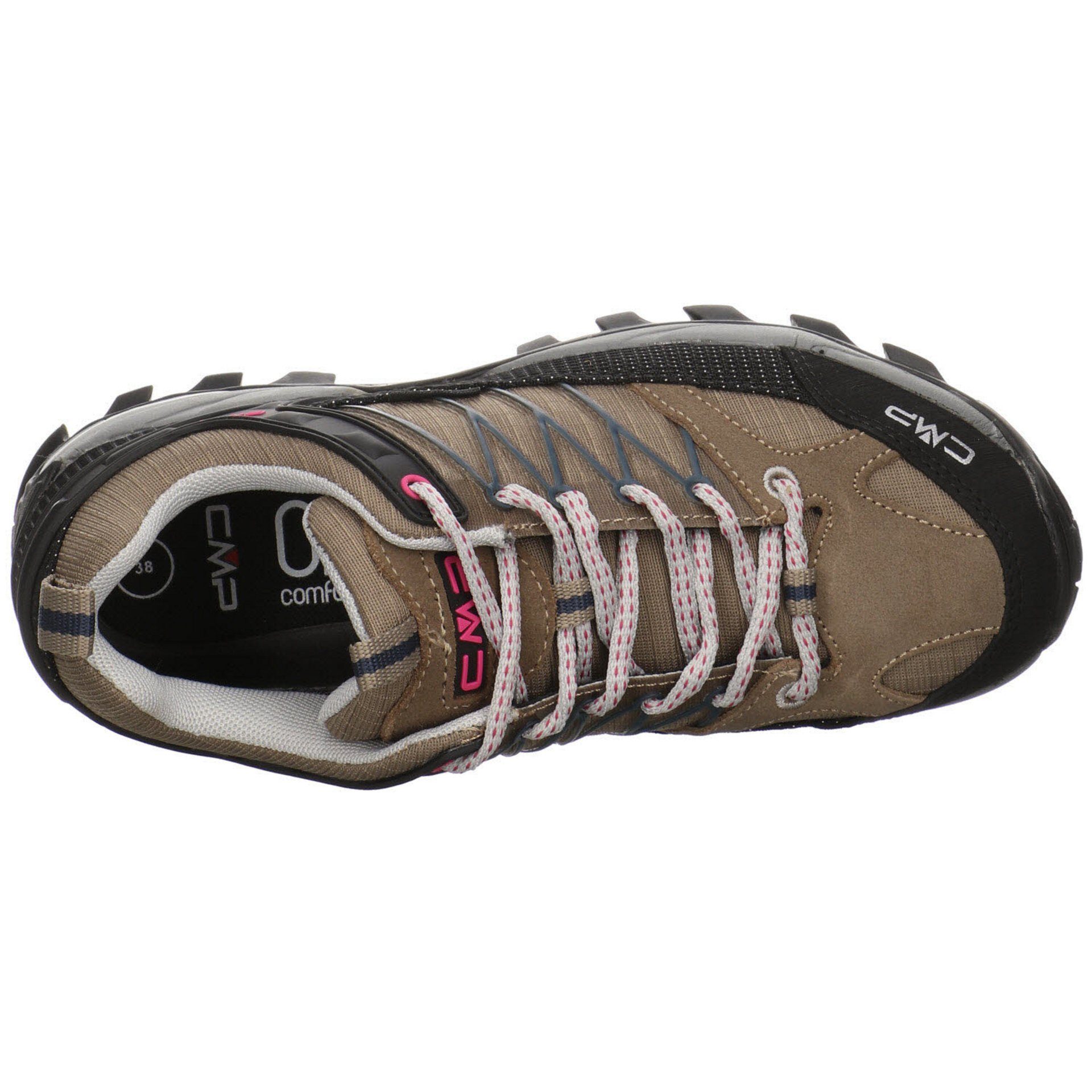 CMP Damen Schuhe Outdoor Outdoorschuh mit Synthetikkombination Outdoorschuh Low Rigel beige kombiniert