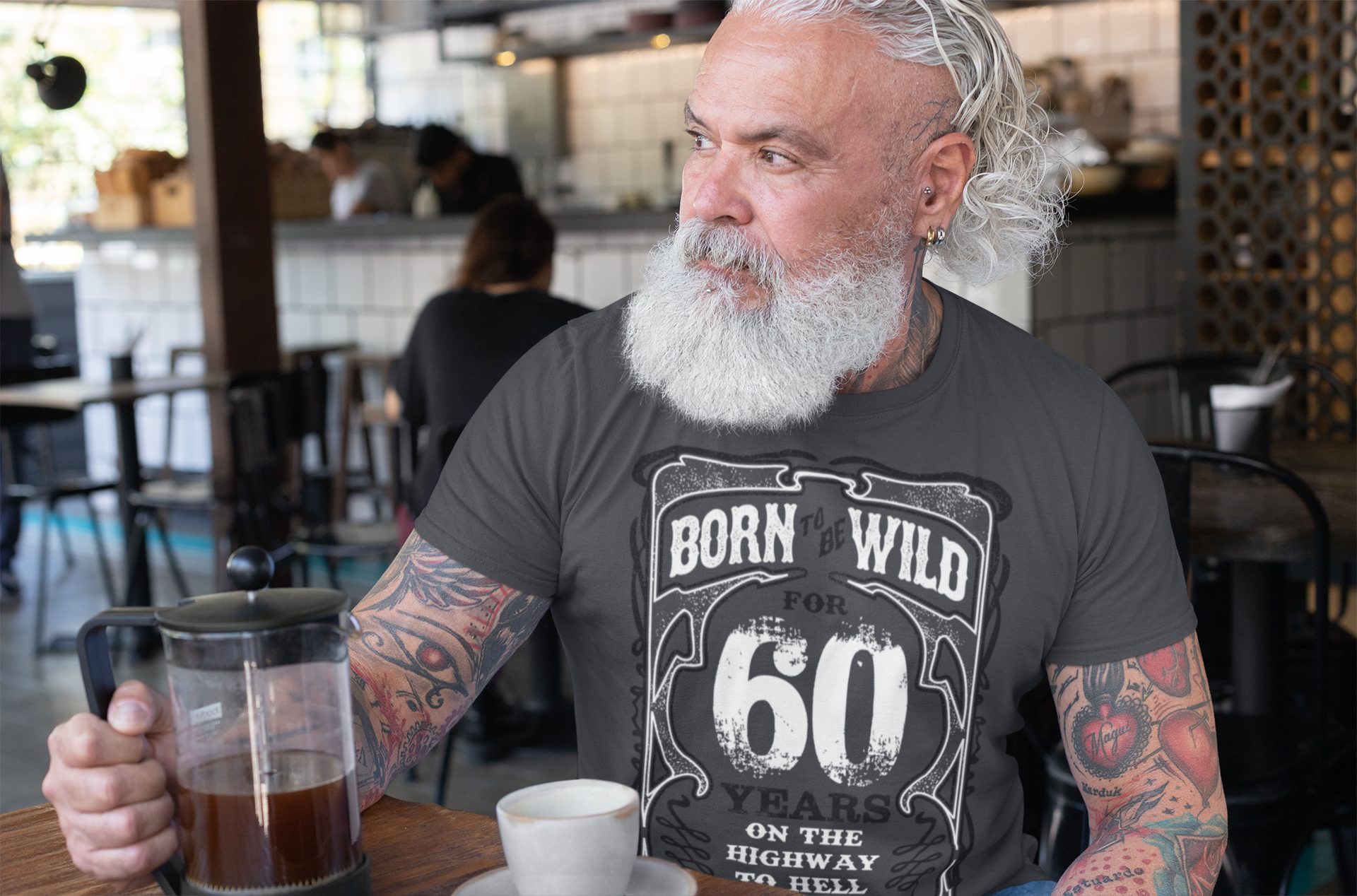 Baddery Print-Shirt Geburtstagsgeschenk für Biker - günstig online kaufen
