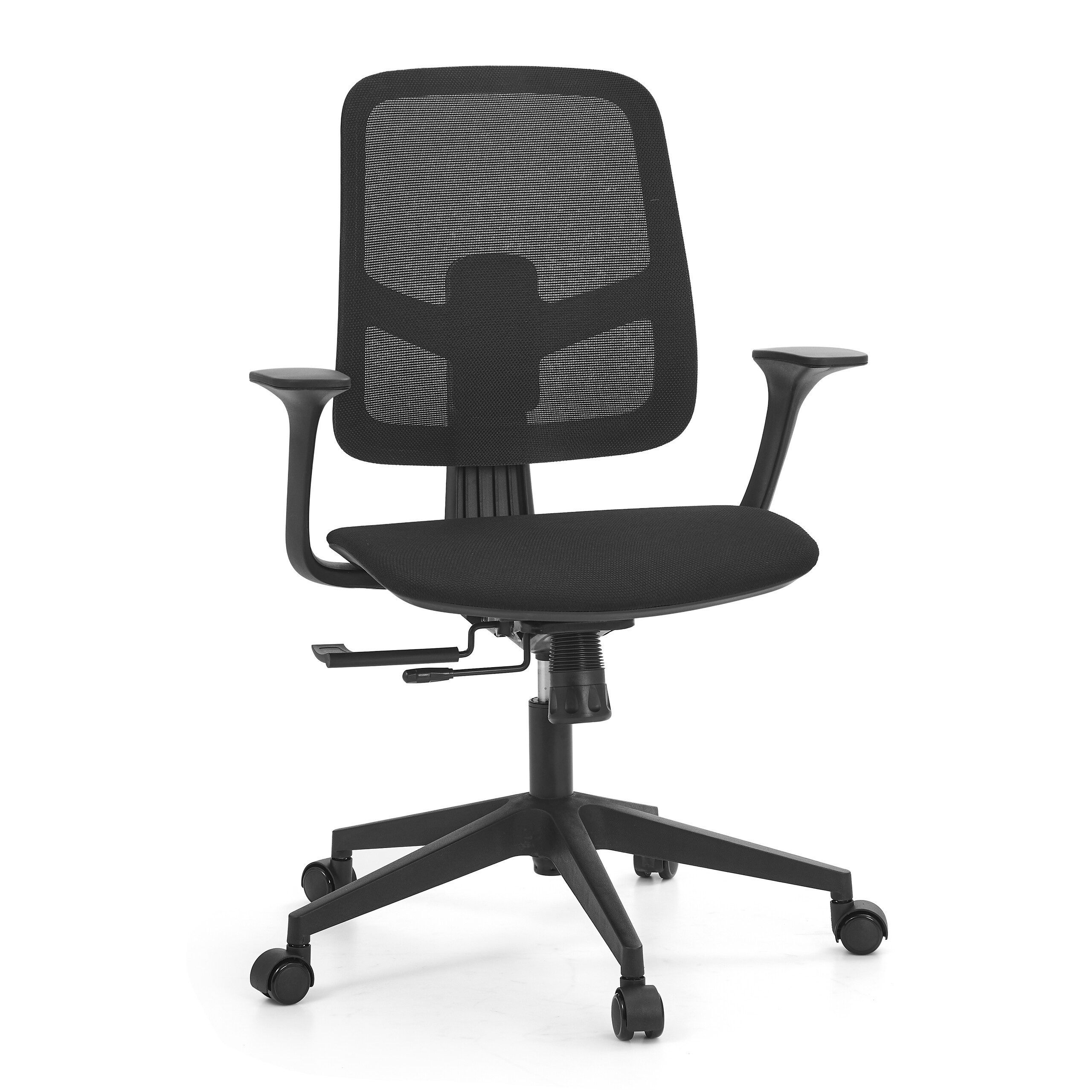 hjh OFFICE Drehstuhl Home Office Bürostuhl Malio Stoff / Netzstoff (1 St), Schreibtischsessel, Drehbarer Schreibtischstuhl