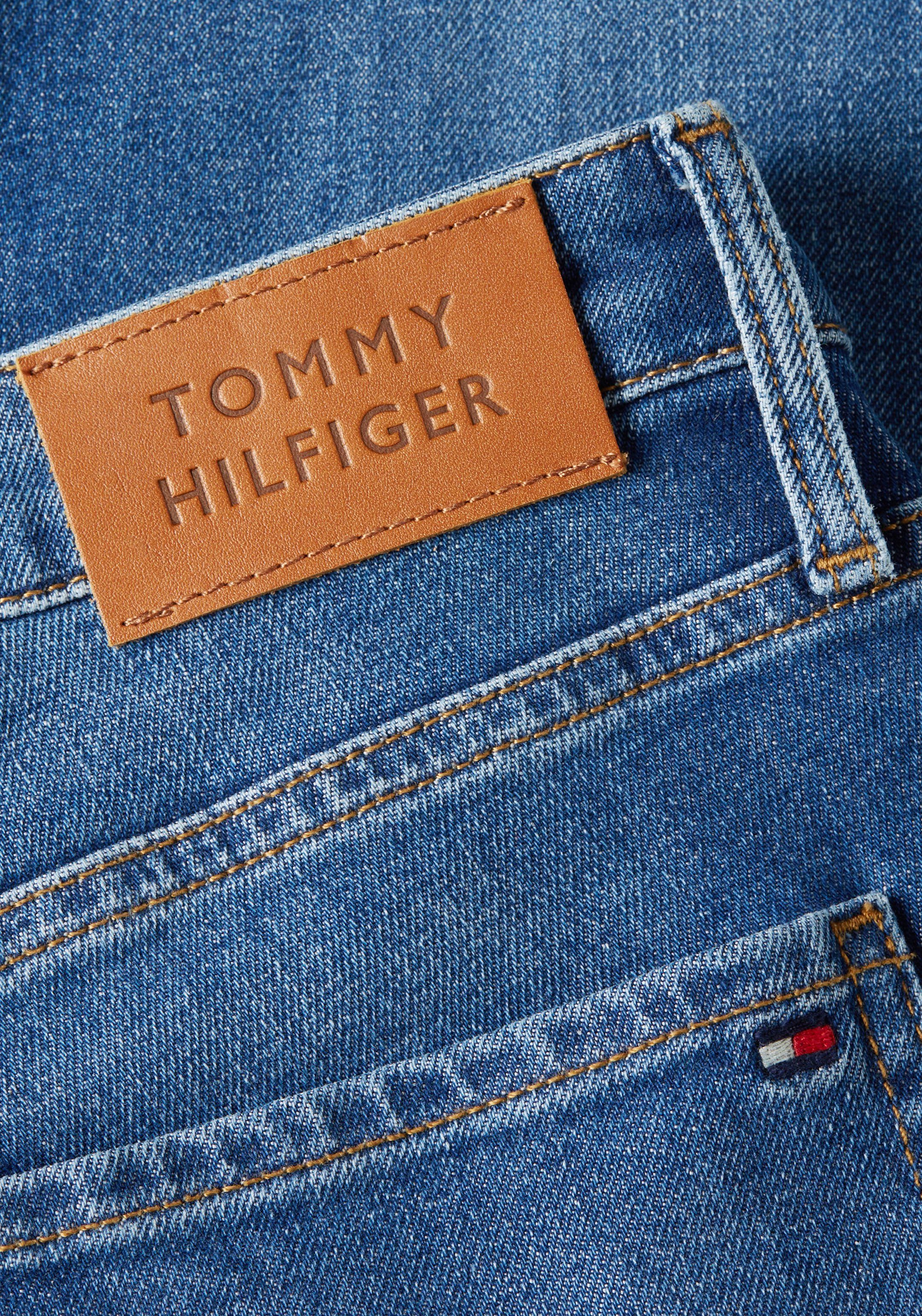 Hilfiger Tommy mit Hilfiger BOOTCUT Logo-Badge PATY RW Bootcut-Jeans Tommy