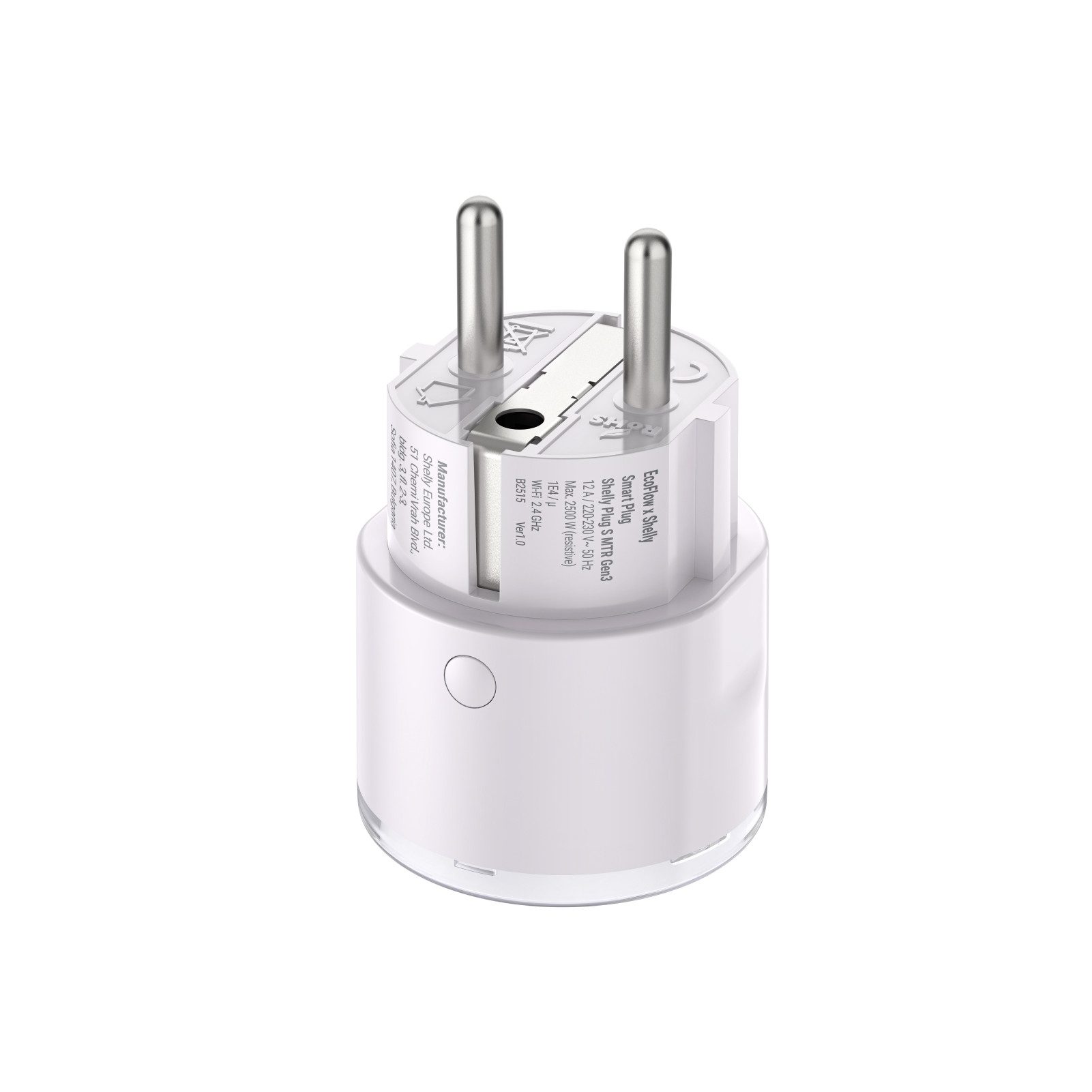 Ecoflow Steckdose EcoFlow Smart Plug, WLAN-Steckdose, 1-St., Überwachung des Stromverbrauchs & automatische Energiezuweisung