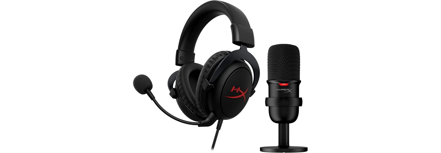 HyperX »Streamer Starter Pack GamingKopfhörer kabelgebunden, INKLUSIVE