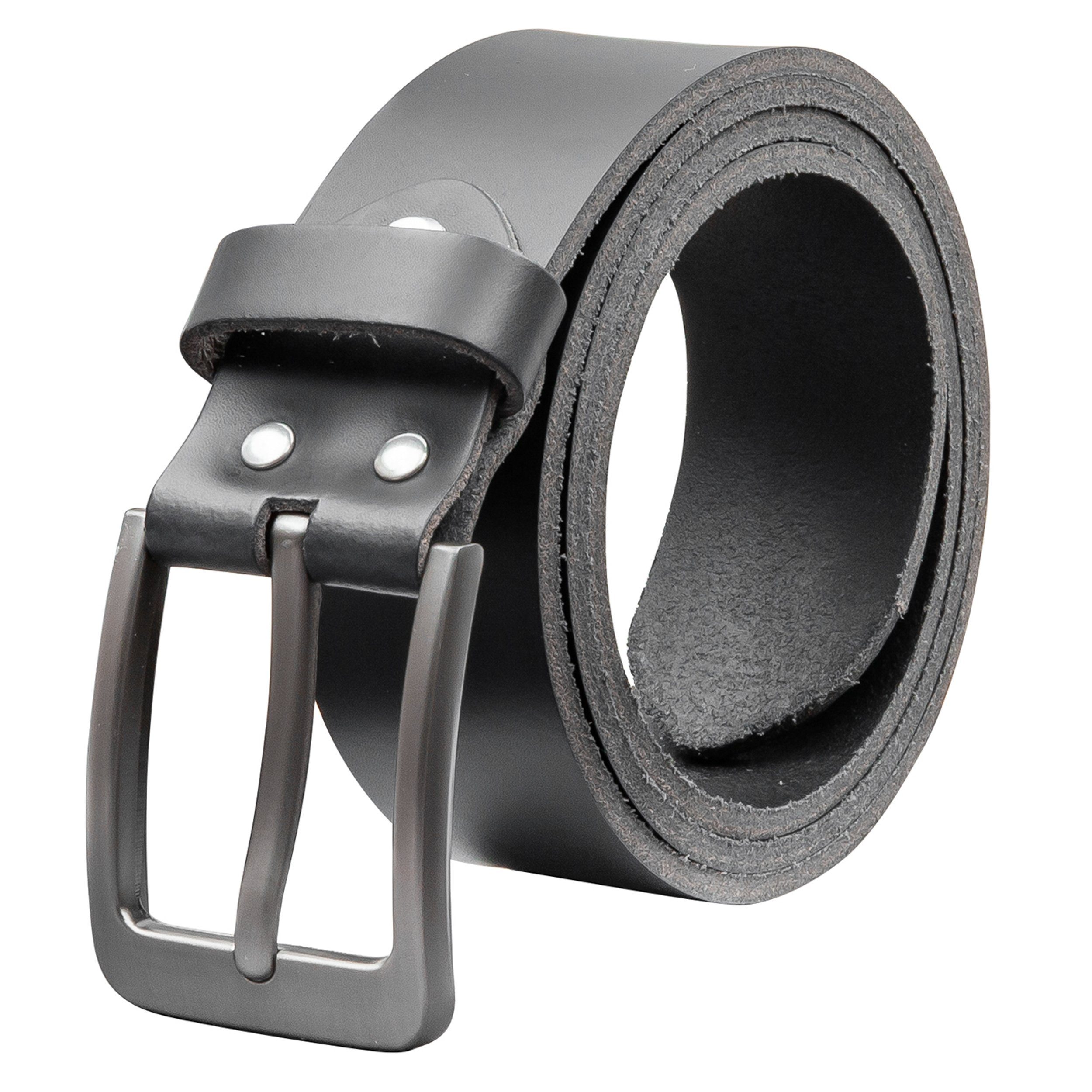 Ledergürtel OM565-PL-Schwarz