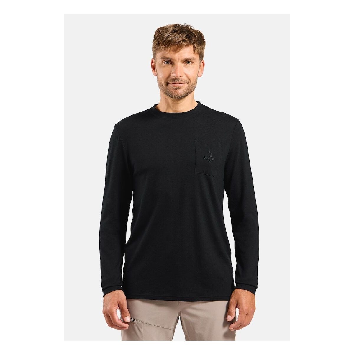Odlo Funktionsshirt Merino 200 Pocket Vielseitiger Komfort aus reiner Merinowolle mit natürlicher
