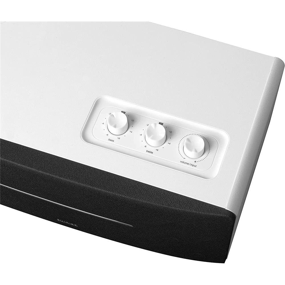 Lautsprechersystem Weiß (Bluetooth, Stereo Echtholz) W, Edifier® Infrarot-Fernbedienung, D12 70