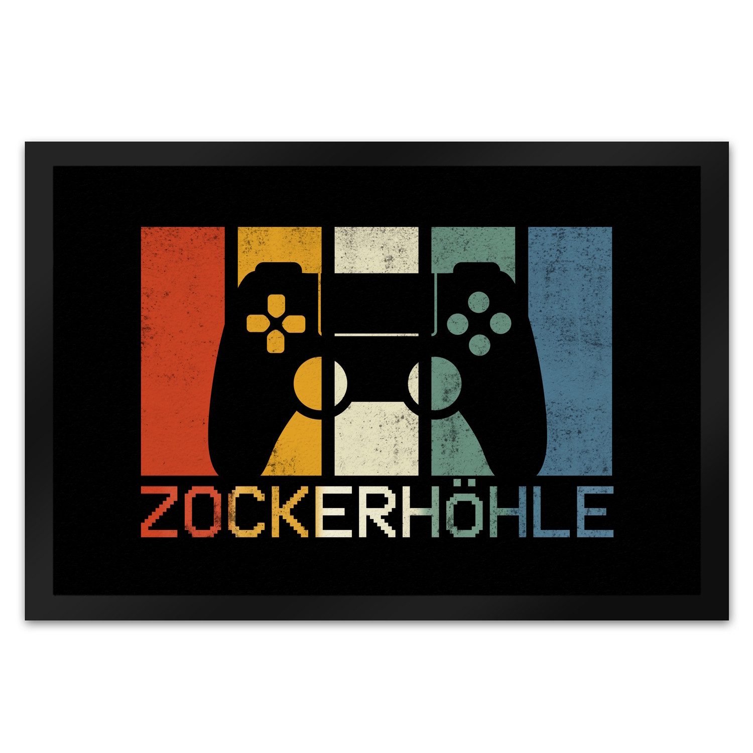 Fußmatte Zockerhöhle Fußmatte XL in 40x60 cm im coolen Retro Design