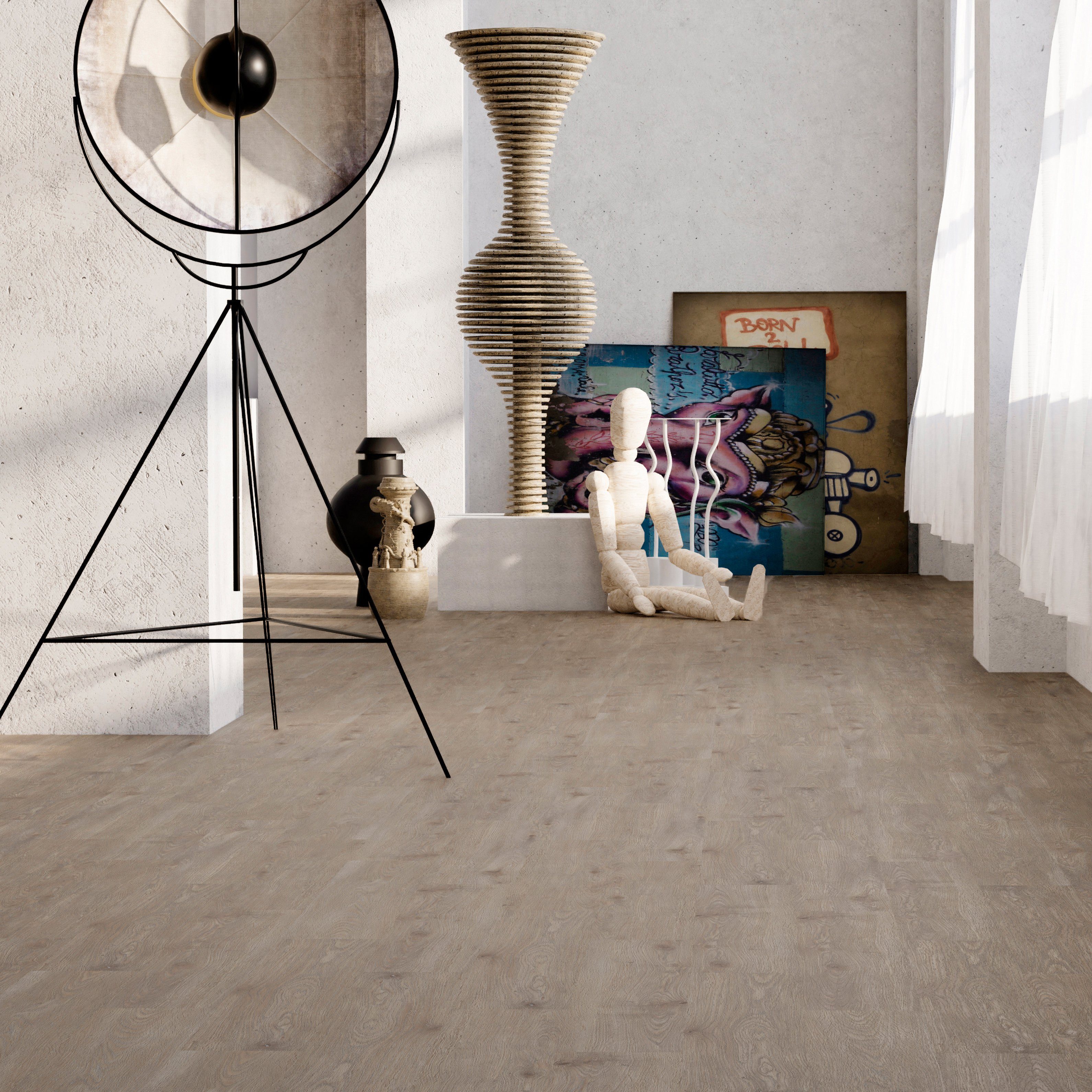 XXVinyl Vinylboden Hochwertige Design Vinylplanke selbstklebend, 4,18 m² = 30 Stück, selbstklebende Planken, Größe 91,4 cm x 15,2 cm