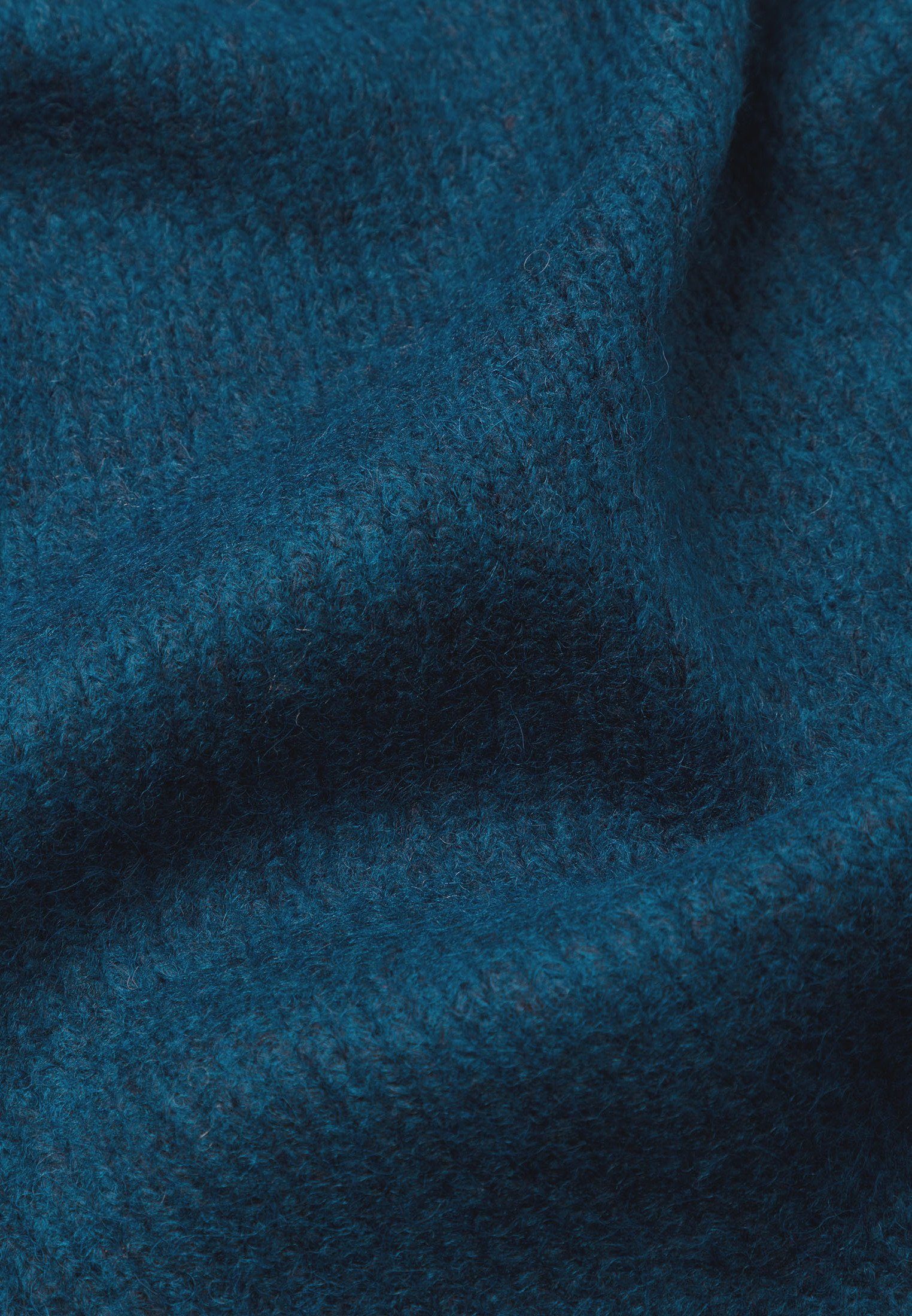 Zero Modeschal mit Wolle, Plain/ohne Blue Dark Details Melange
