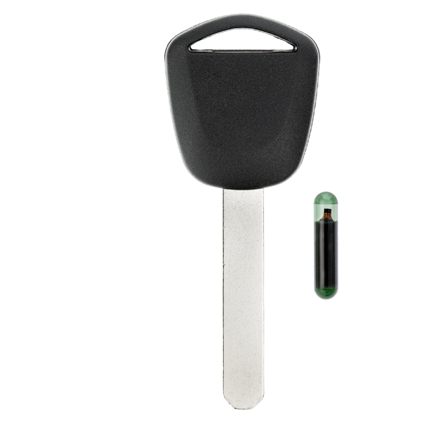 mt-key Schlüsseltasche Auto Zünd Schlüssel Rohling HON66 + ID8E Transponder (Set), für Honda Accord VII (06-08); Fit (07-08); Fr-V Ab Modellpflege (A...