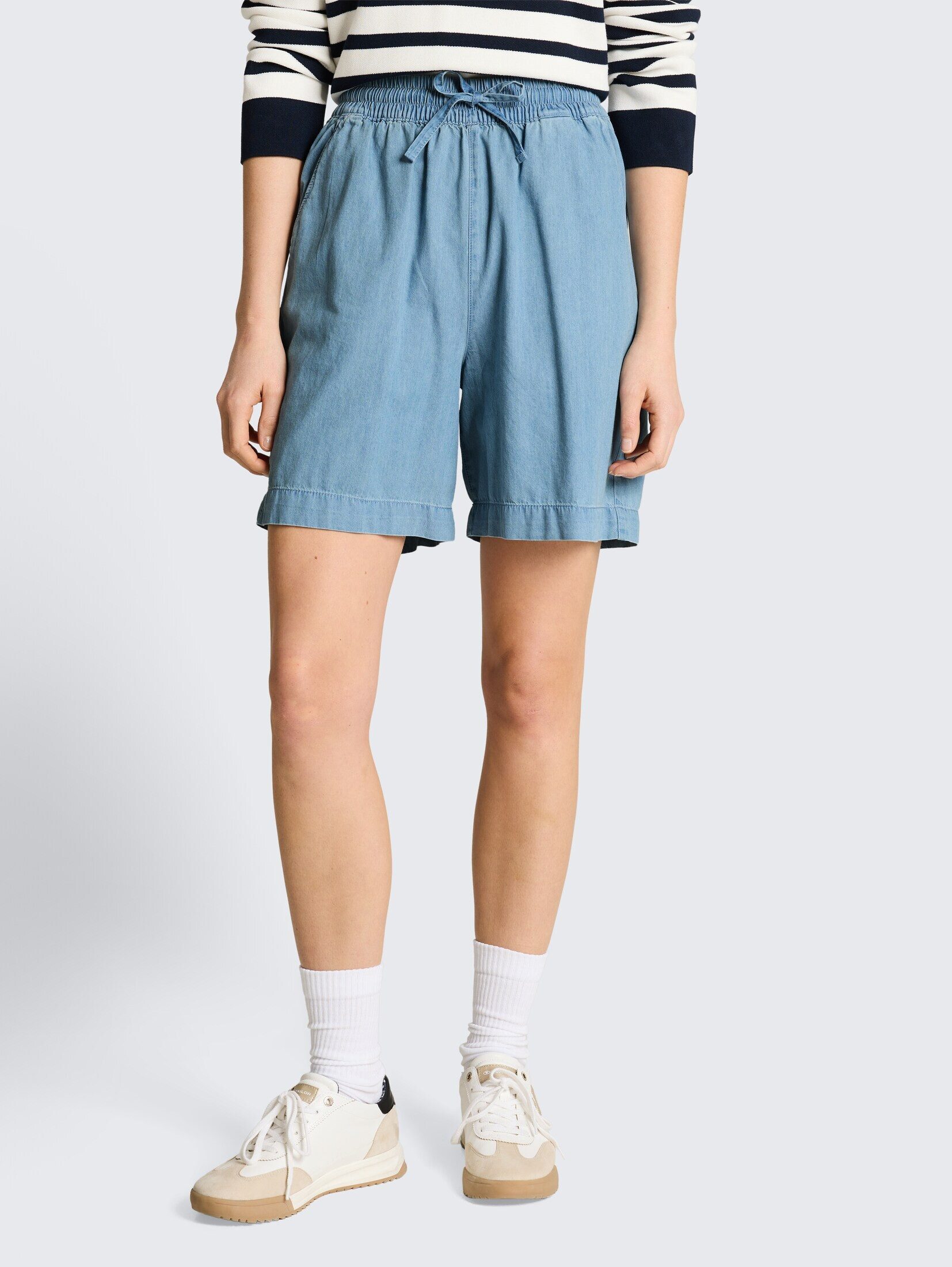 TOM TAILOR Denim Jeansshorts Jeanshosen TTLINOU WIDE Bermuda Jeans Shorts