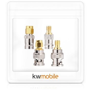 kwmobile 4x SMA auf BNC Adapter - Varianten: Female Male Konverter Elektro-Adapter