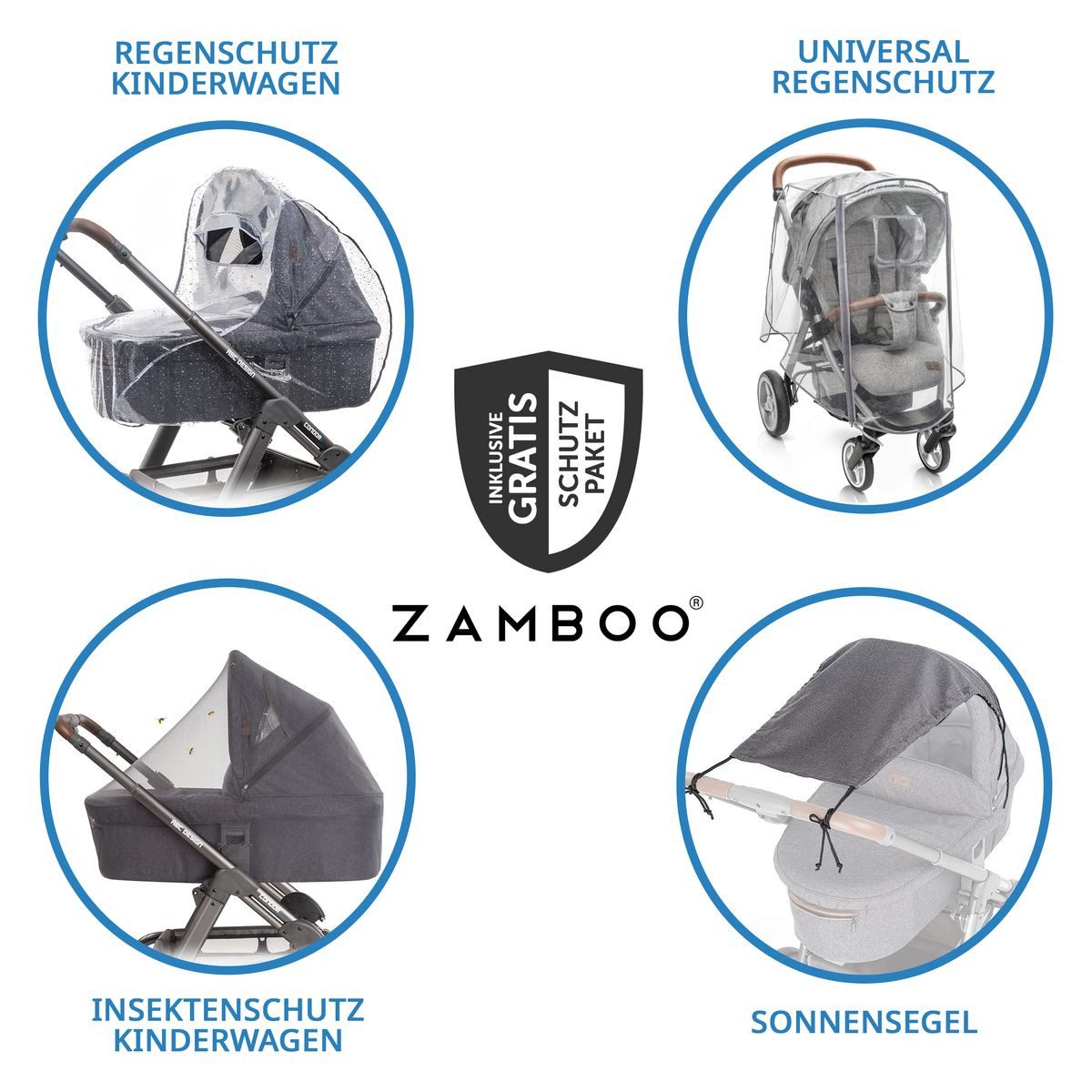 ABC Design Kombi-Kinderwagen Salsa 5 Air - Almond, 2in1 Kinderwagen Buggy Set mit Babywanne, Sportsitz, Regenschutz