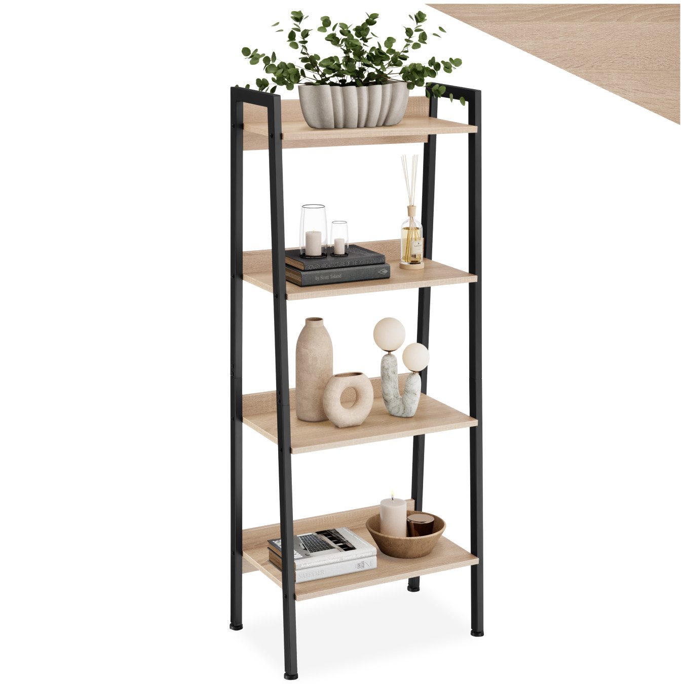 tectake Leiterregal Chatham, Set 1-tlg., Industrial Style