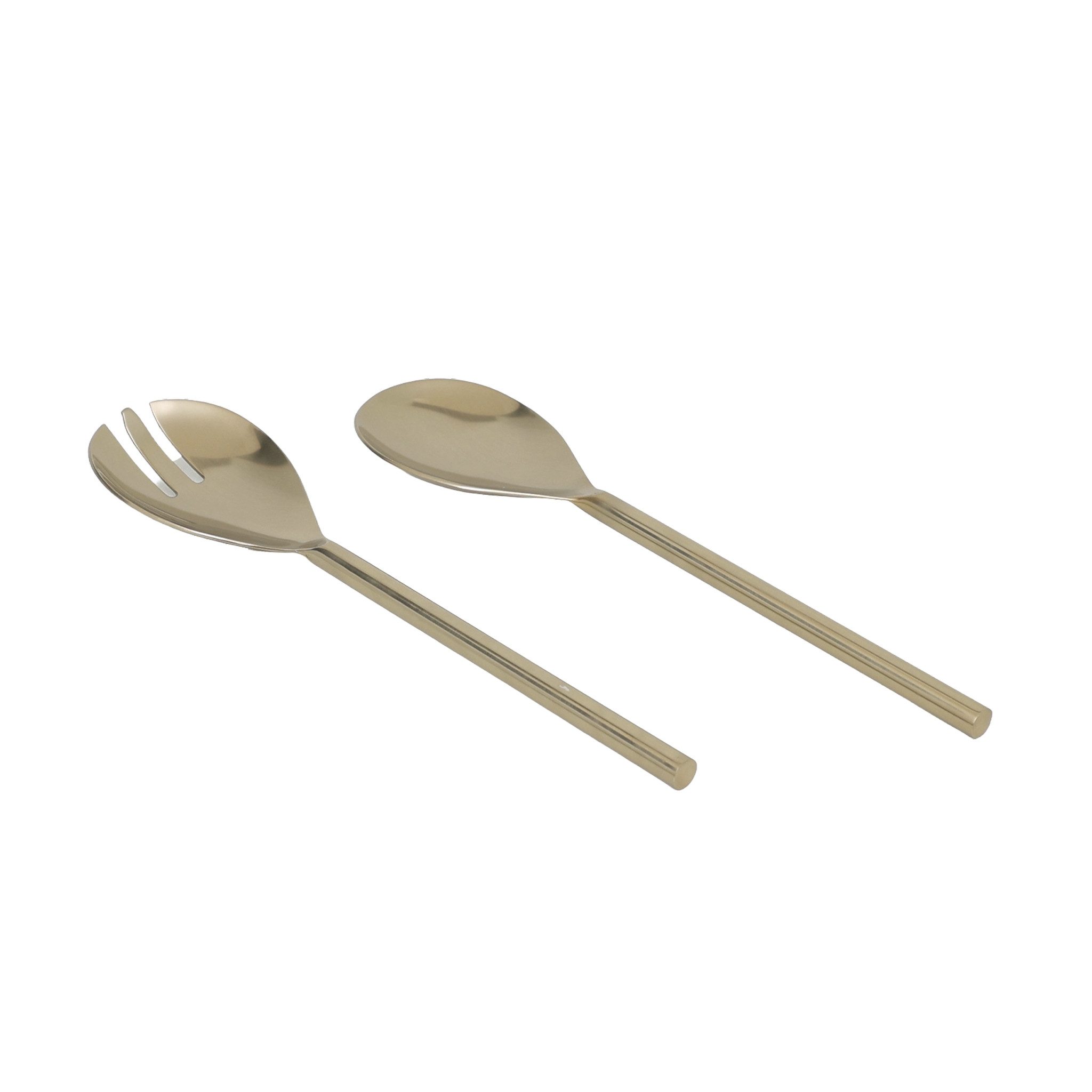 houseproud Salatbesteck Grip Brasse Salatbesteck, gold finish