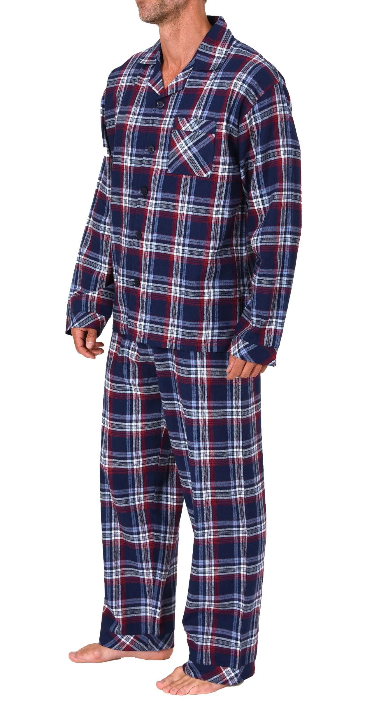 Normann Pyjama Normann Herren Flanell Schlafanzug Pyjama - auch in Übergröße – Bild 3 von 4