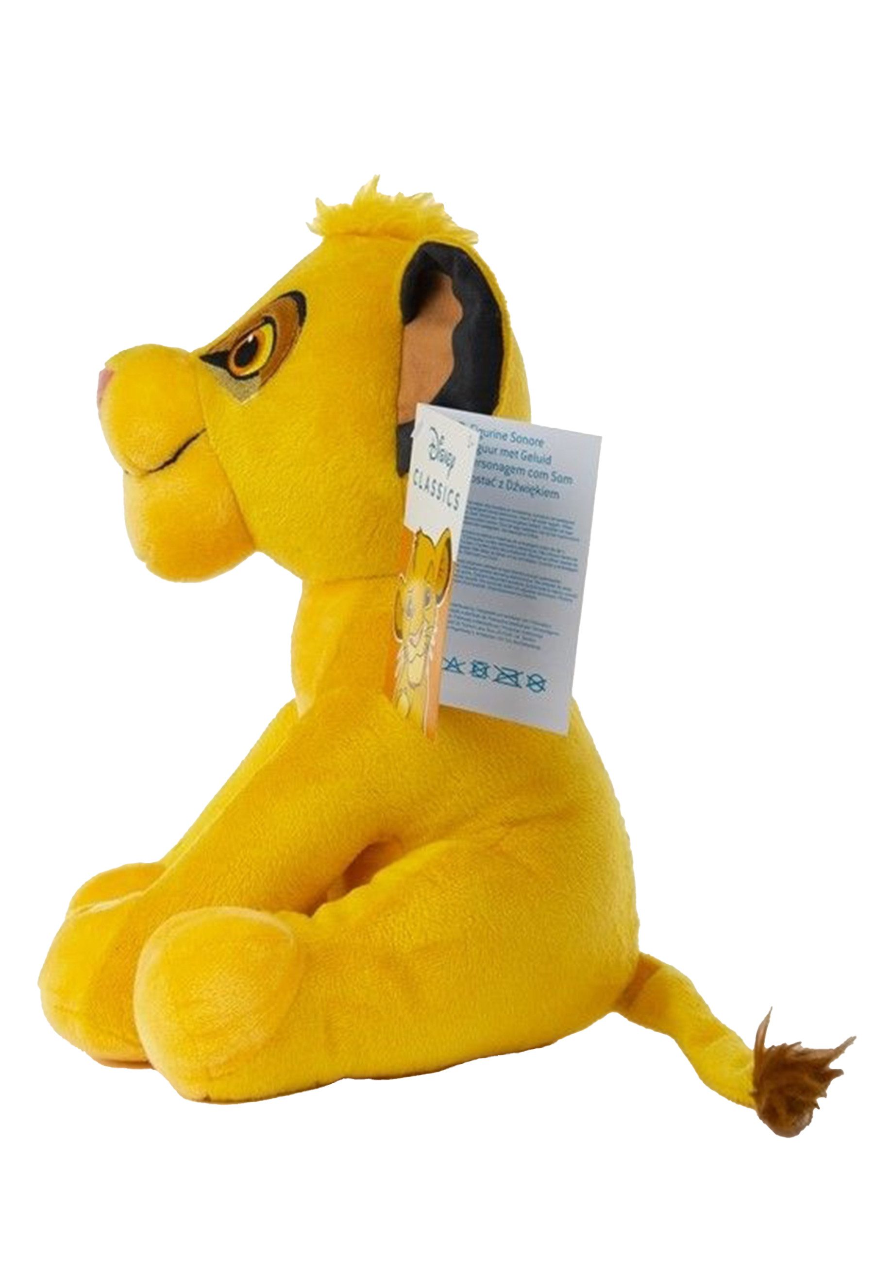 Disney Kuscheltier Der König der Löwen (Simba) Sitzendes Plüschtier – Weich & Kuschelig (Set)