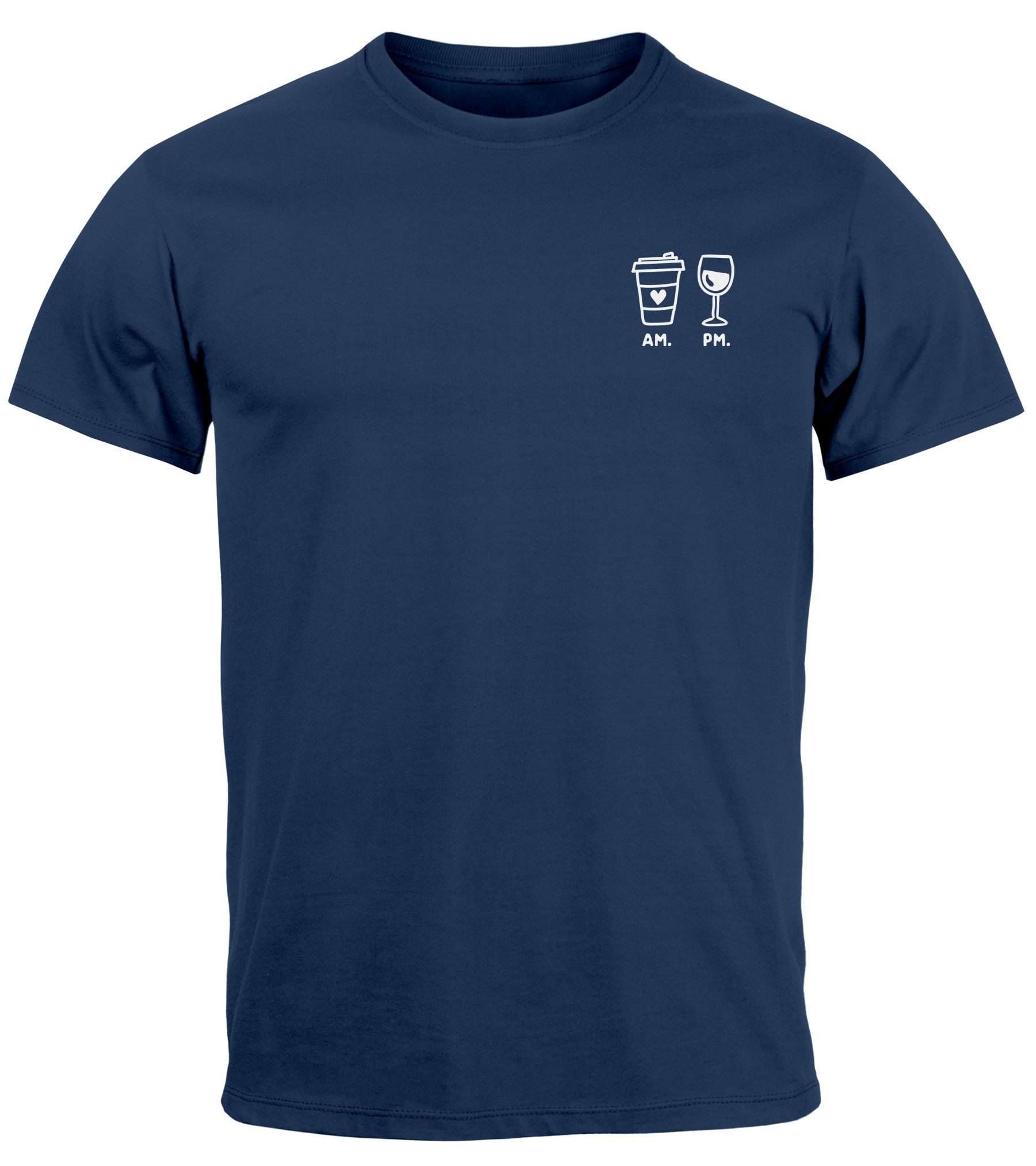 MoonWorks Print-Shirt Herren T-Shirt Kaffee Wein günstig online kaufen