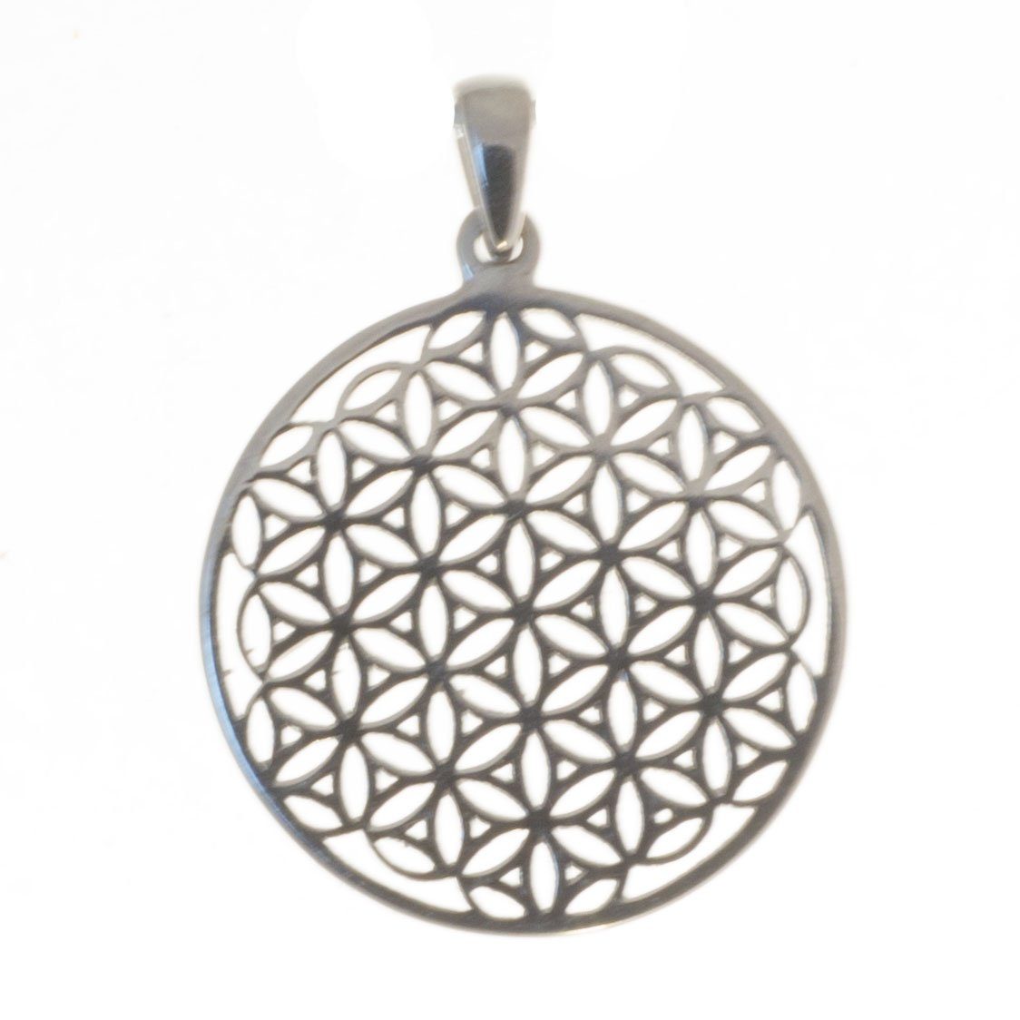Produktbild von ᐅ HOPLO Kettenanhänger Blume Des Lebens Anhänger 925 Slber Flower Of Life Gross Blume Des Leb