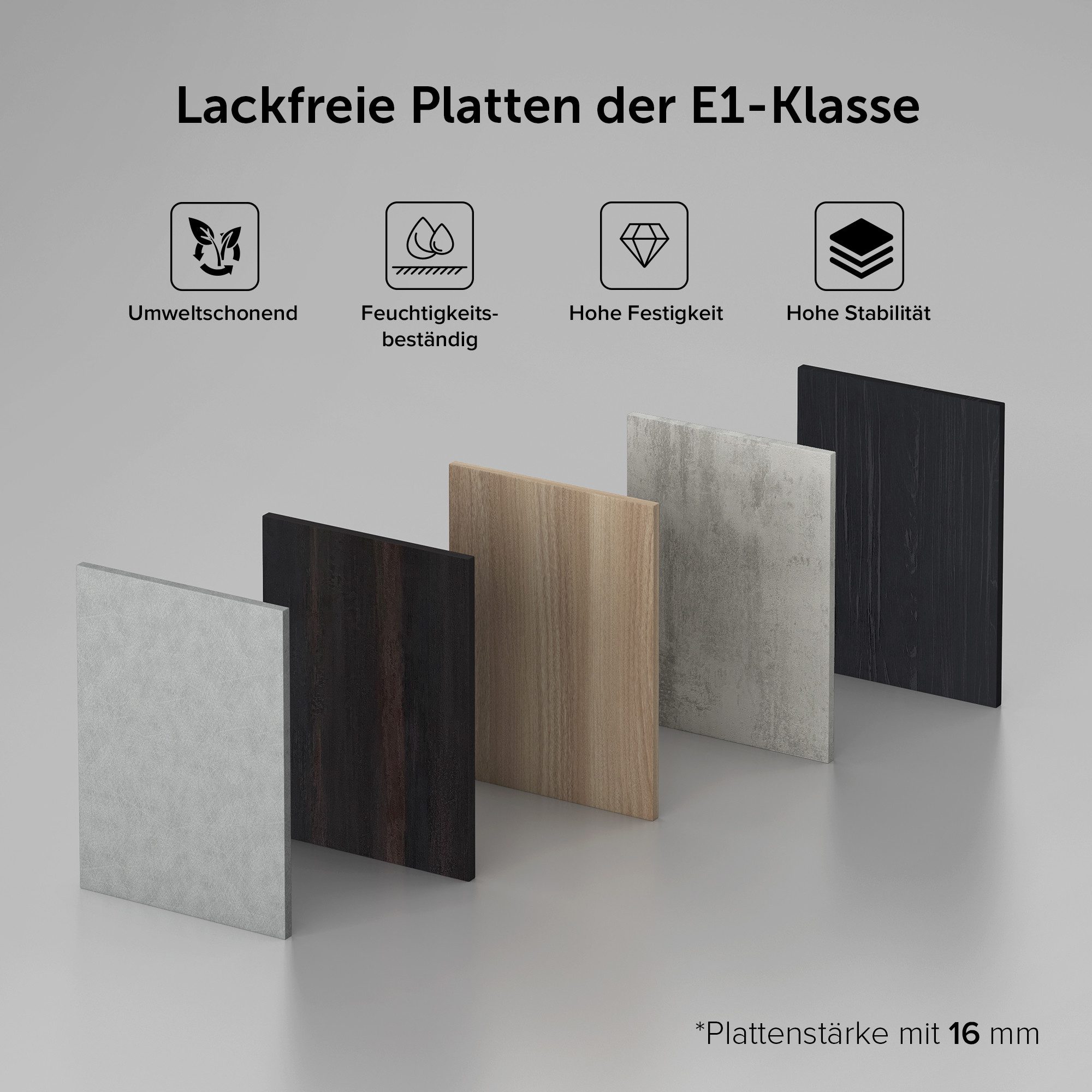 doporro Badmöbel-Set Mineralguss Waschtisch mit Unterschrank Waschbeckenunterschrank Verona