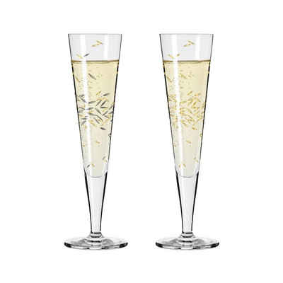 Ritzenhoff Champagnerglas Goldnacht Келихи для шампанського 205 ml 2er Set, Kristallglas