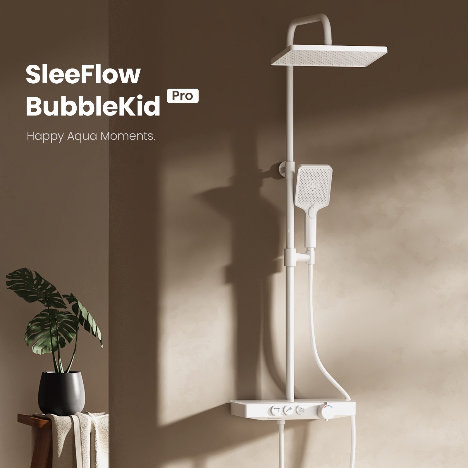 EMKE Duschsystem Regendusche Duschsystem 30x20cm Thermostat günstig online kaufen