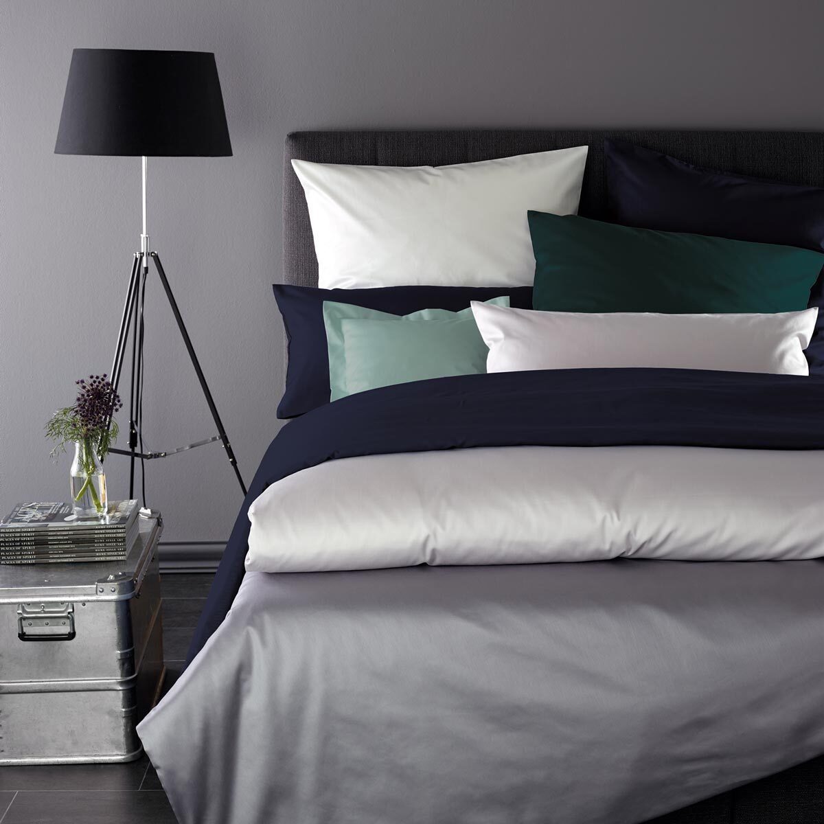 Curt Bauer Bettwäsche Uni, Mako Satin, 2 teilig günstig online kaufen