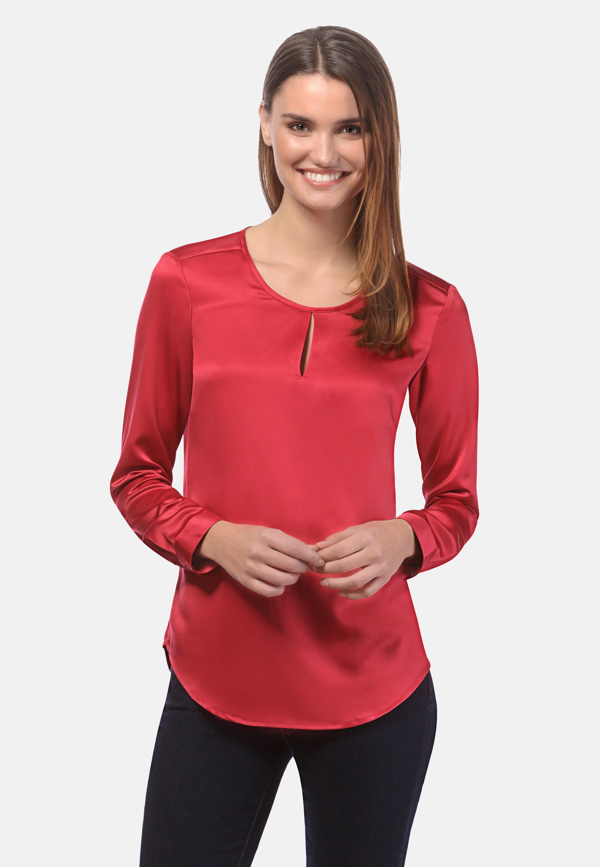 Vincenzo Boretti Klassische Bluse leicht tailliert