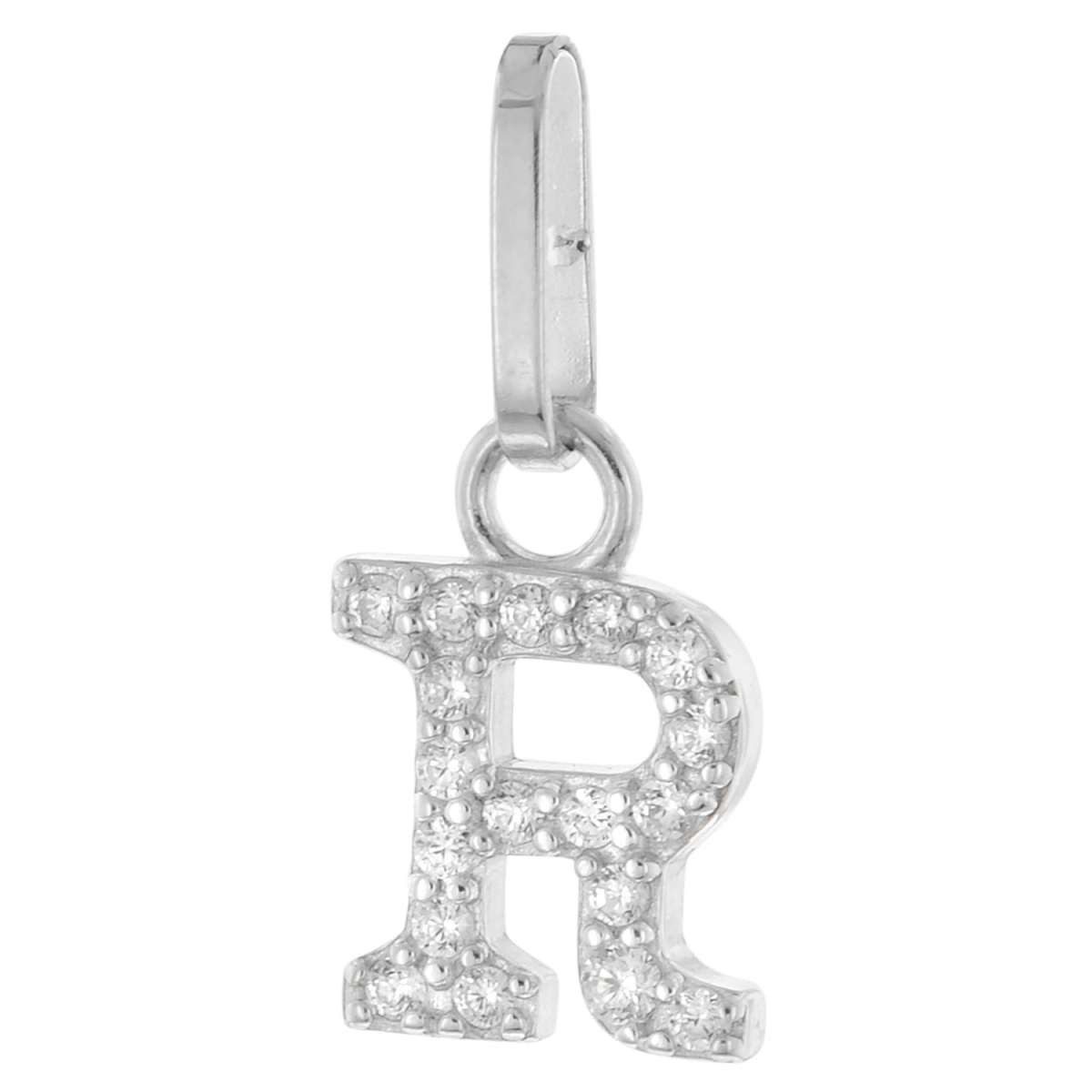 trendor Buchstabenanhänger 21270-R, Buchstaben-Anhänger R 925 Silber Rhodiniert