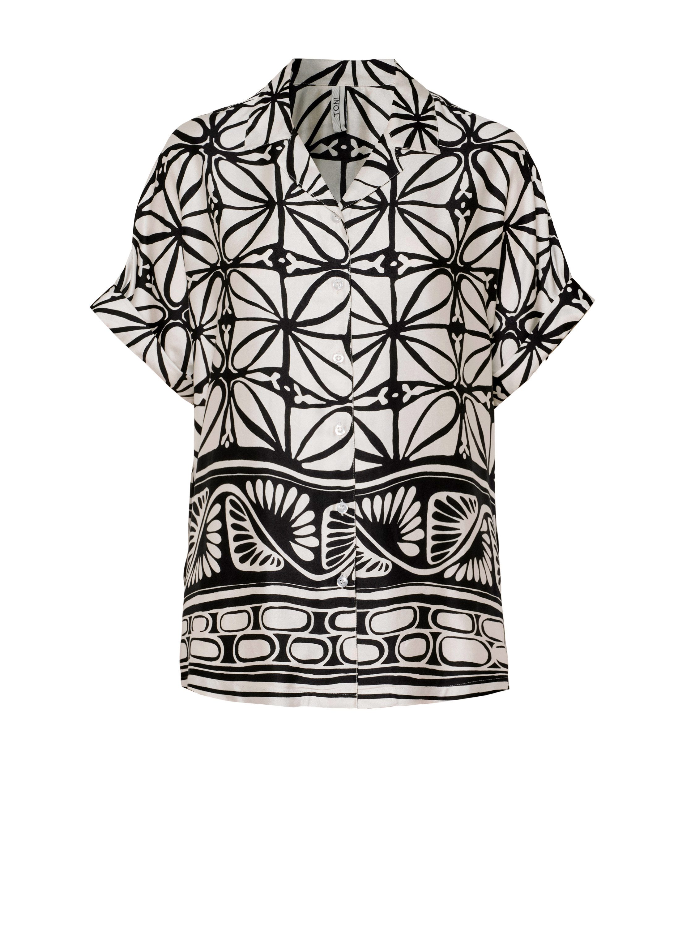 TONI Kurzarmbluse Bex mit graphischem Allover-Print