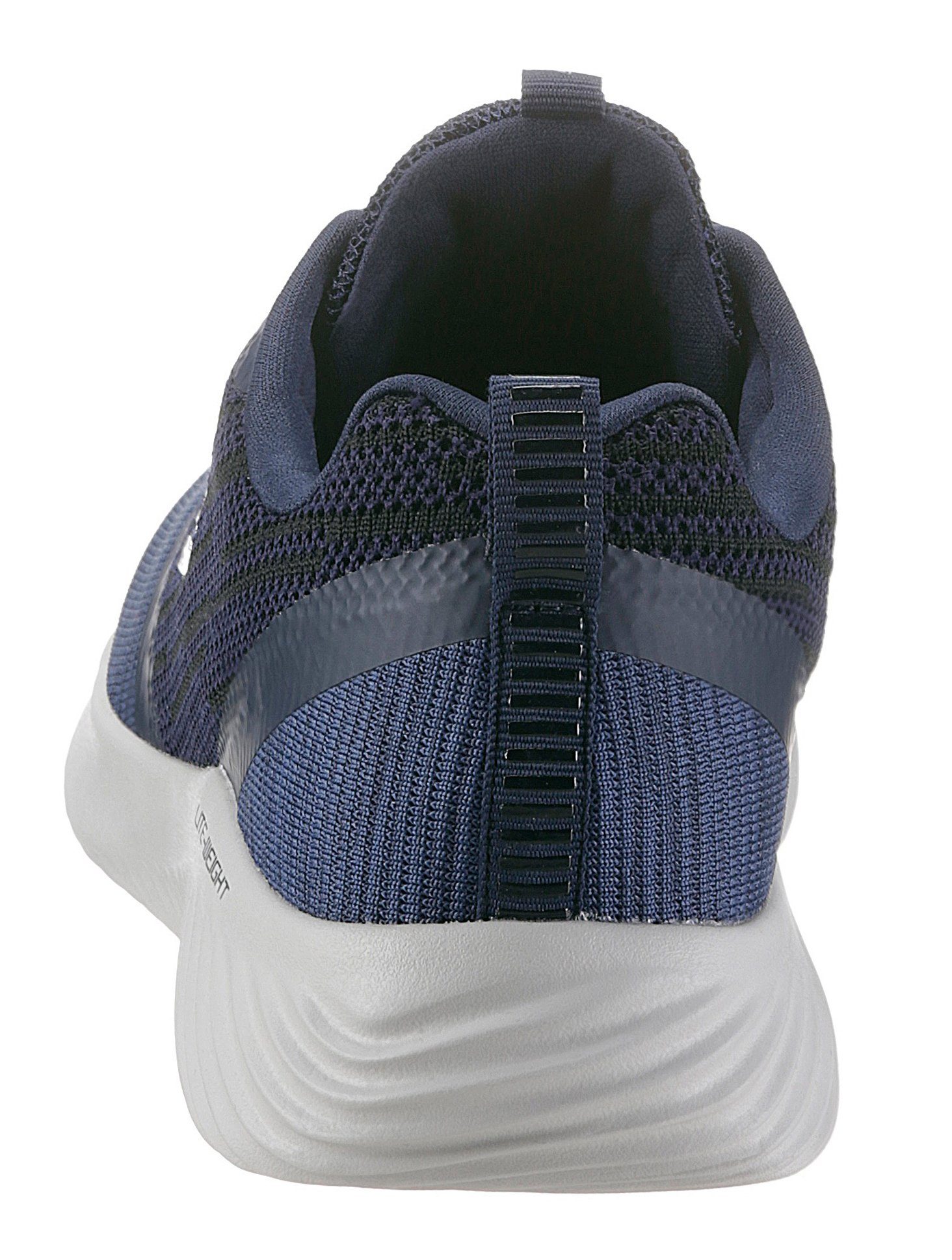 Skechers Sneaker Slip-On leichter navy mit Laufsohle BOUNDER