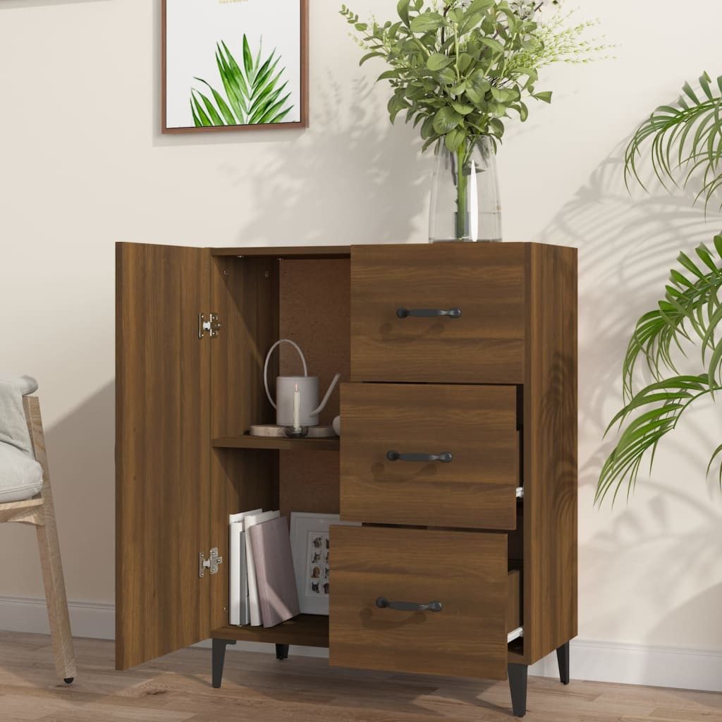 vidaXL Sideboard Sideboard Braun Eichen-Optik 69,5x34x90 günstig online kaufen