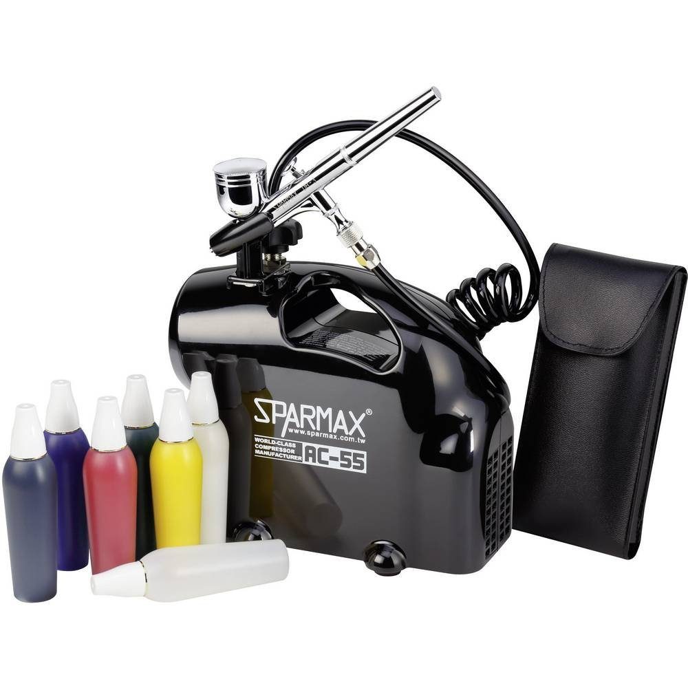 Sparmax Airbrush-Kompressor Airbrush-Set mit Kompressor SK-55, mit Kompress günstig online kaufen