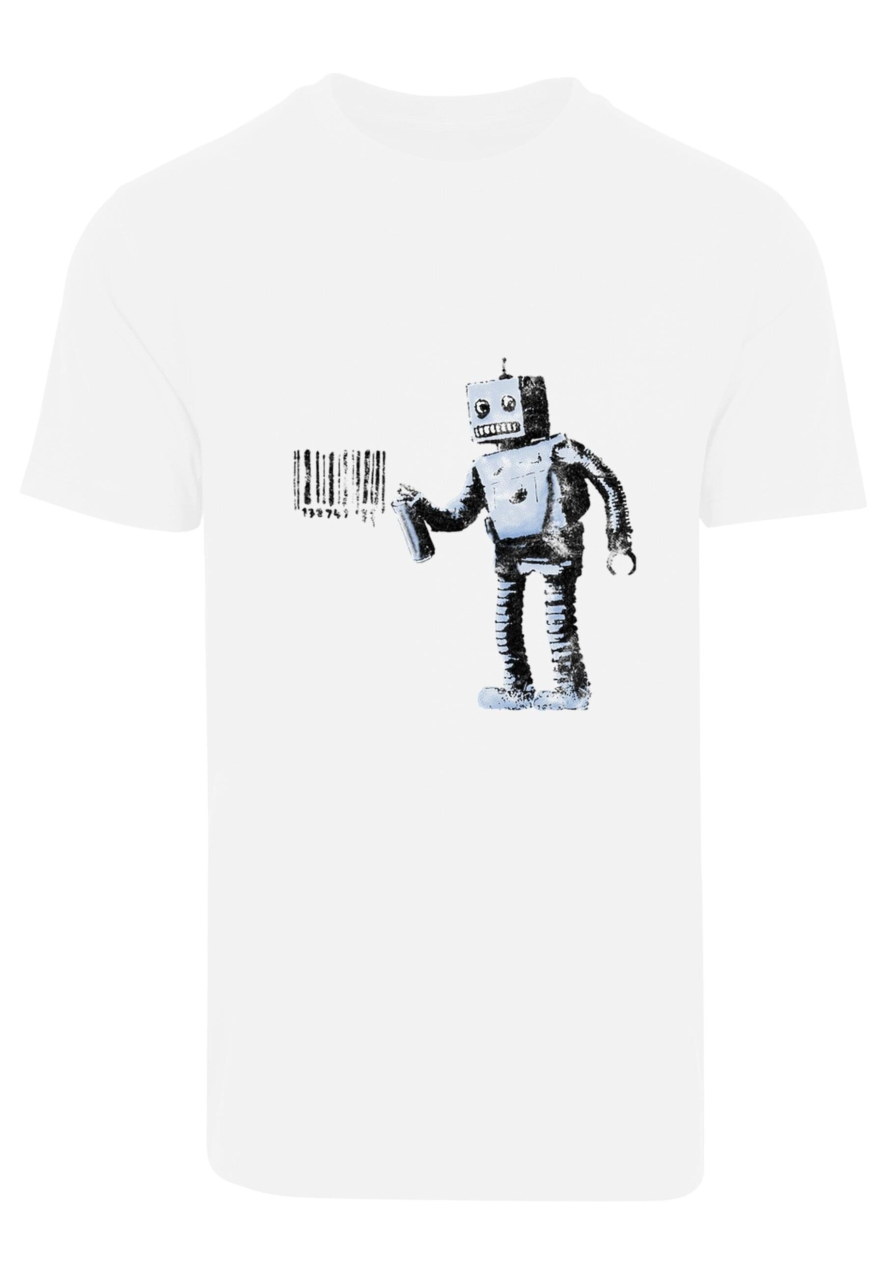 [Frühbucher-Sonderpreis] Merchcode T-Shirt Herren Barcode (1-tlg) Robot T-Shirt