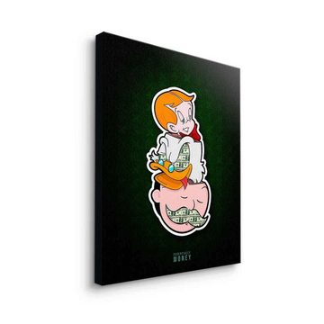 DOTCOMCANVAS® Leinwandbild, Leinwandbild Richie Rich Mr Monopoly Dagobert Duck Essential Money Com