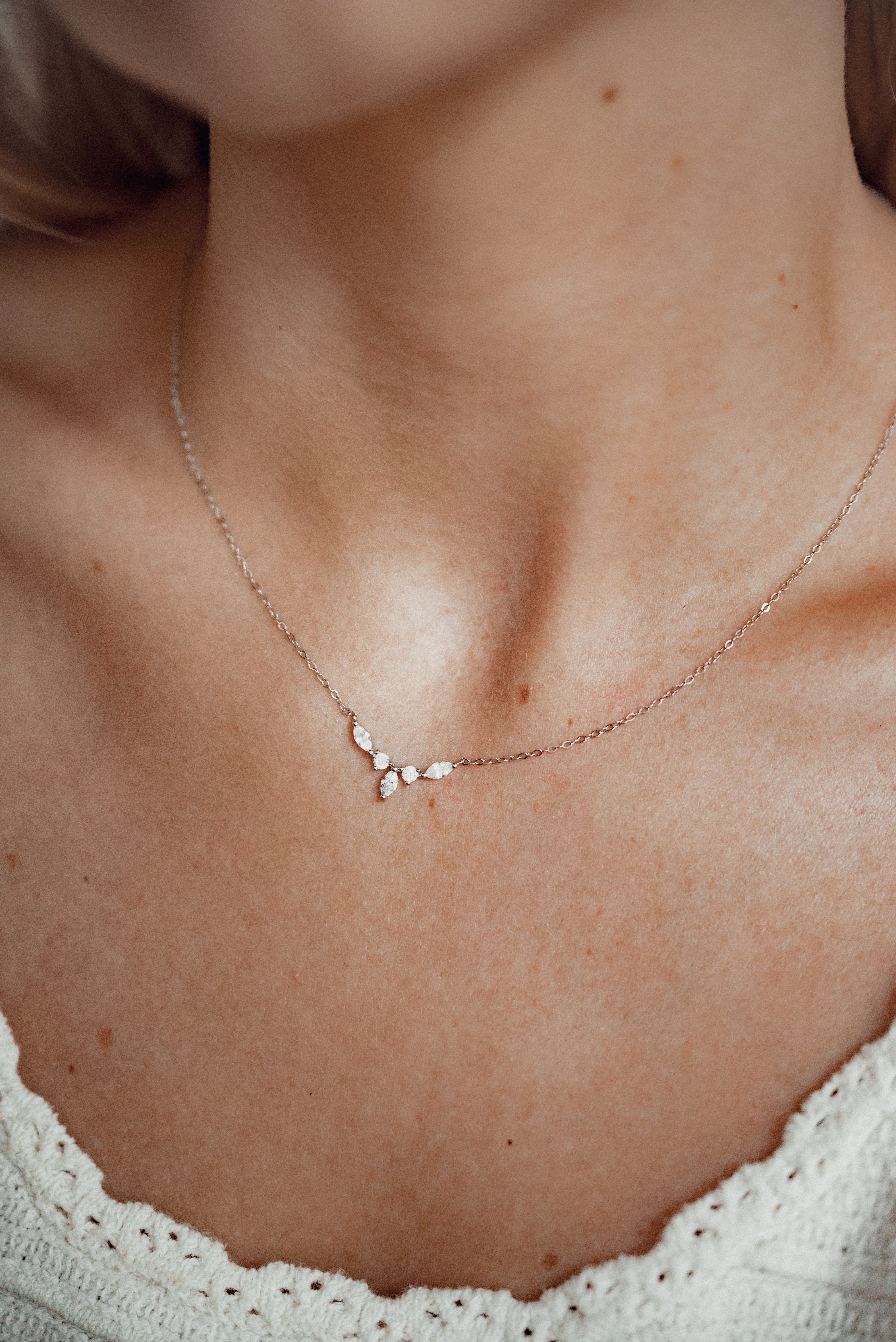 Hey Happiness Silberkette Krone Damen Zirkonia, günstig online kaufen