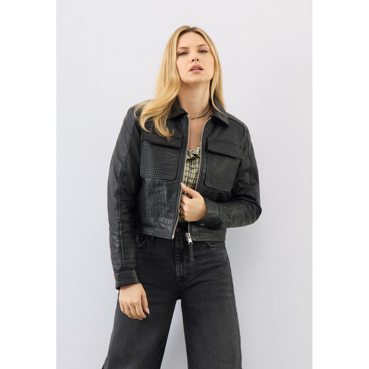 Bolongaro Trevor Lederjacke Thea Damen Bomberjacke, Freizeitjacke, Blazer, Pufferjacke, Übergangsjacke