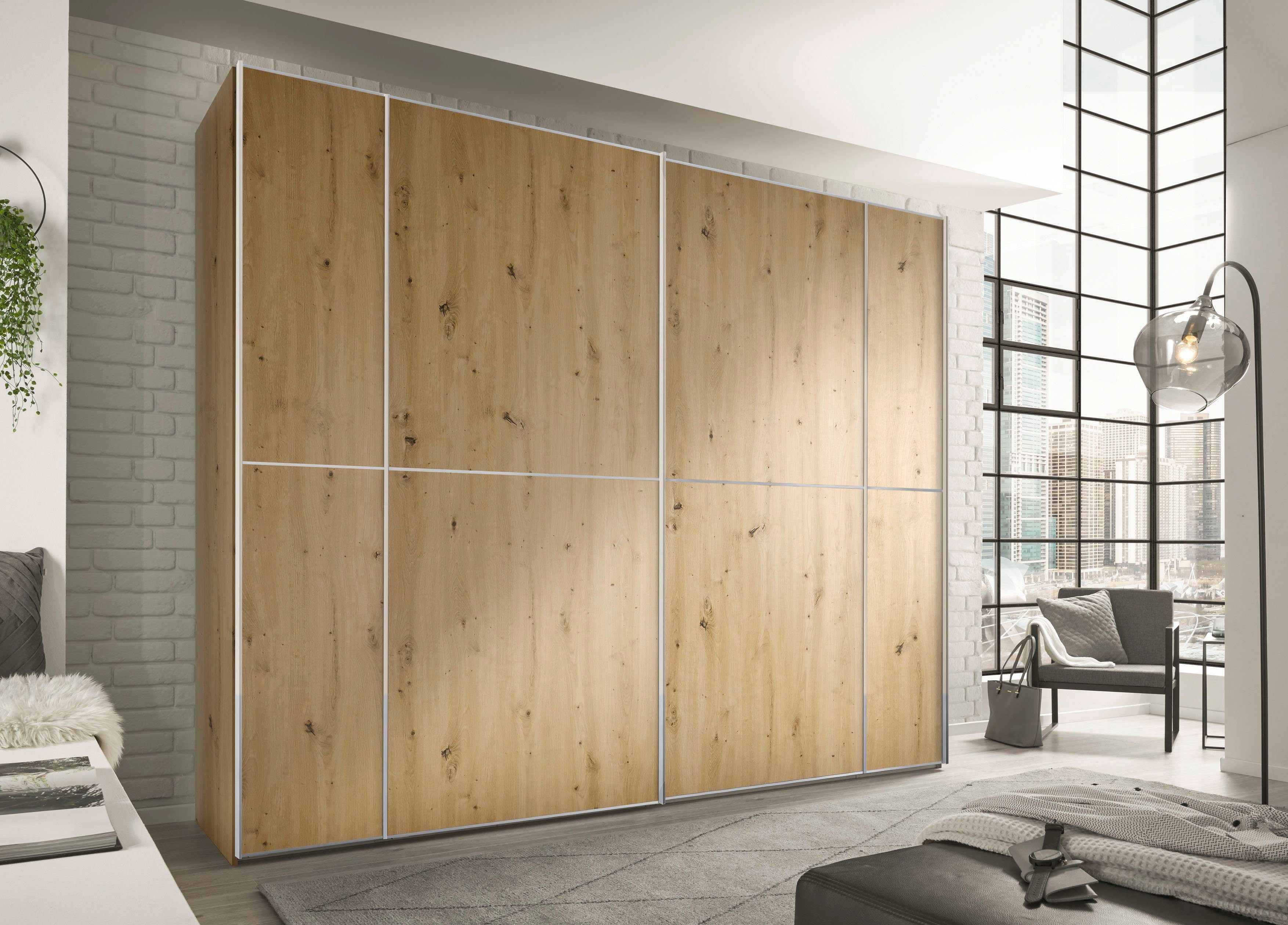 STAUD Schwebetürenschrank Sonett 200, Made in Germany mit vier verschiedenen Ausstattungsvarianten