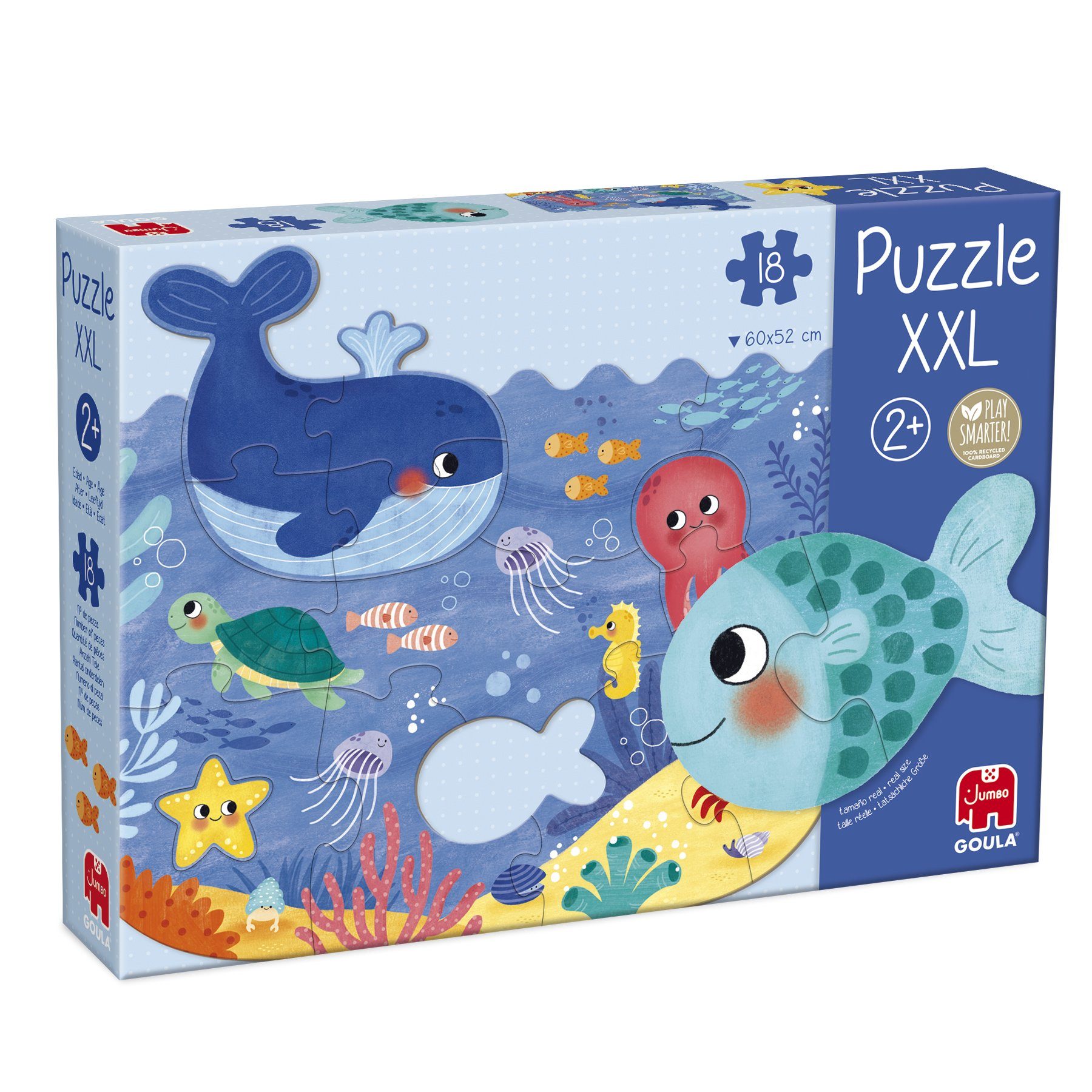 Jumbo Spiele Goula Puzzle Goula 1120700014 Ozean 18 Teile XXL Puzzle, 18 Puzzleteile, Made in Europe