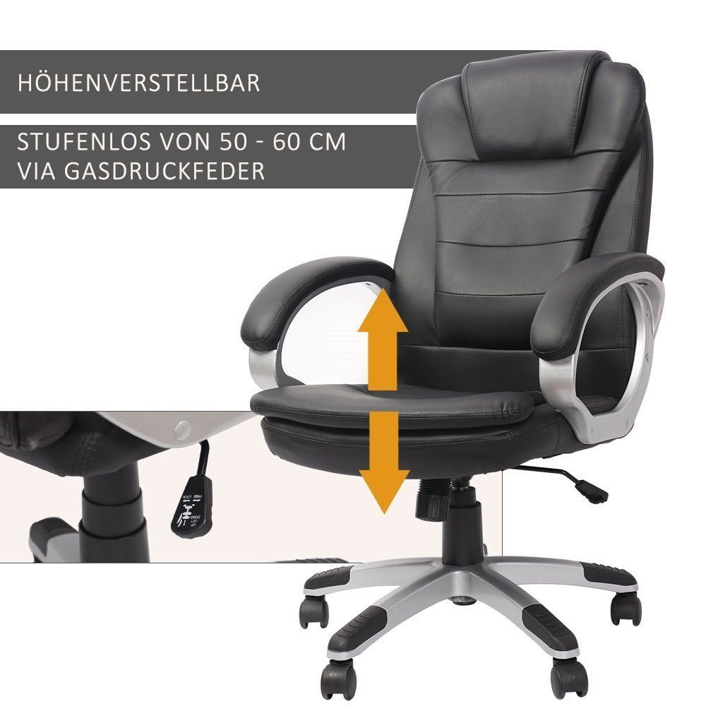 Melko Gaming-Stuhl Schreibtischstuhl Bürostuhl Chefsessel Bürosessel Computerstuhl 120 KG (Stück)