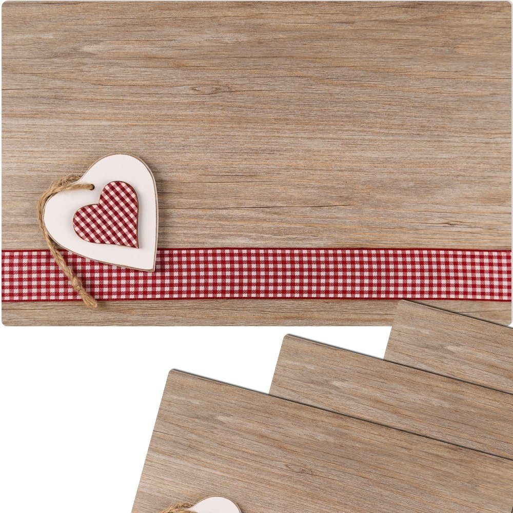 matches21 HOME & HOBBY Platzset Abwaschbare Tischsets 4er Set Landhaus-Stil günstig online kaufen