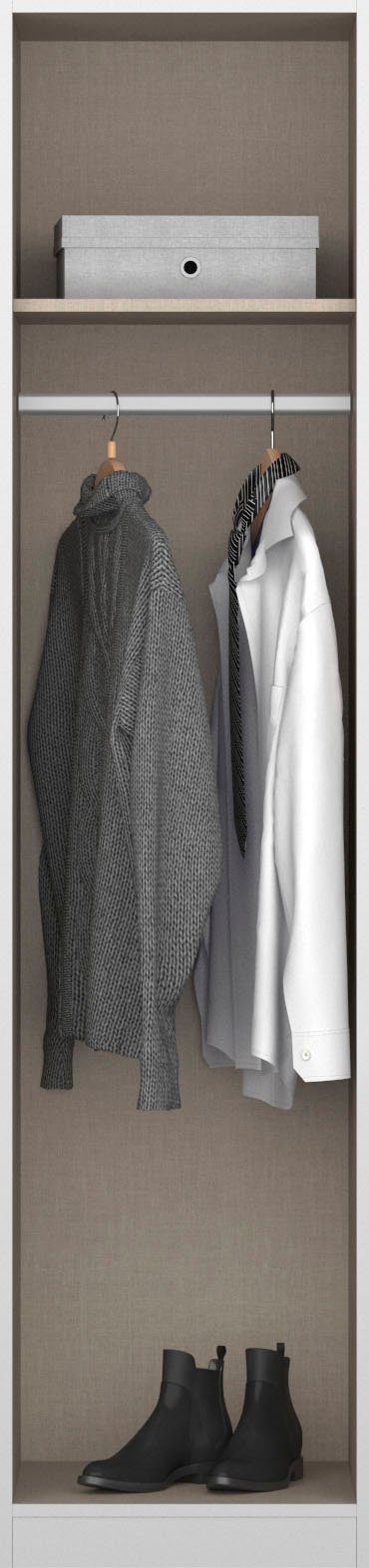 rauch Drehtürenschrank Kleiderschrank Schrank Garderobe Garderobenschrank HOMBURG in 2 Breiten mit moderner Hochglanzfront MADE IN GERMANY