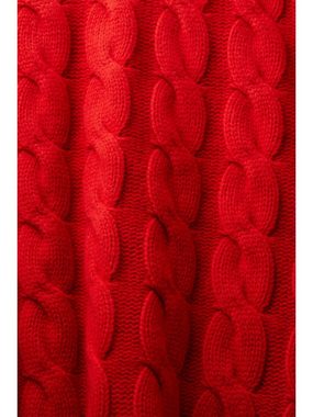 Esprit Collection Strickpullover Zopfstrickpullover aus Wolle