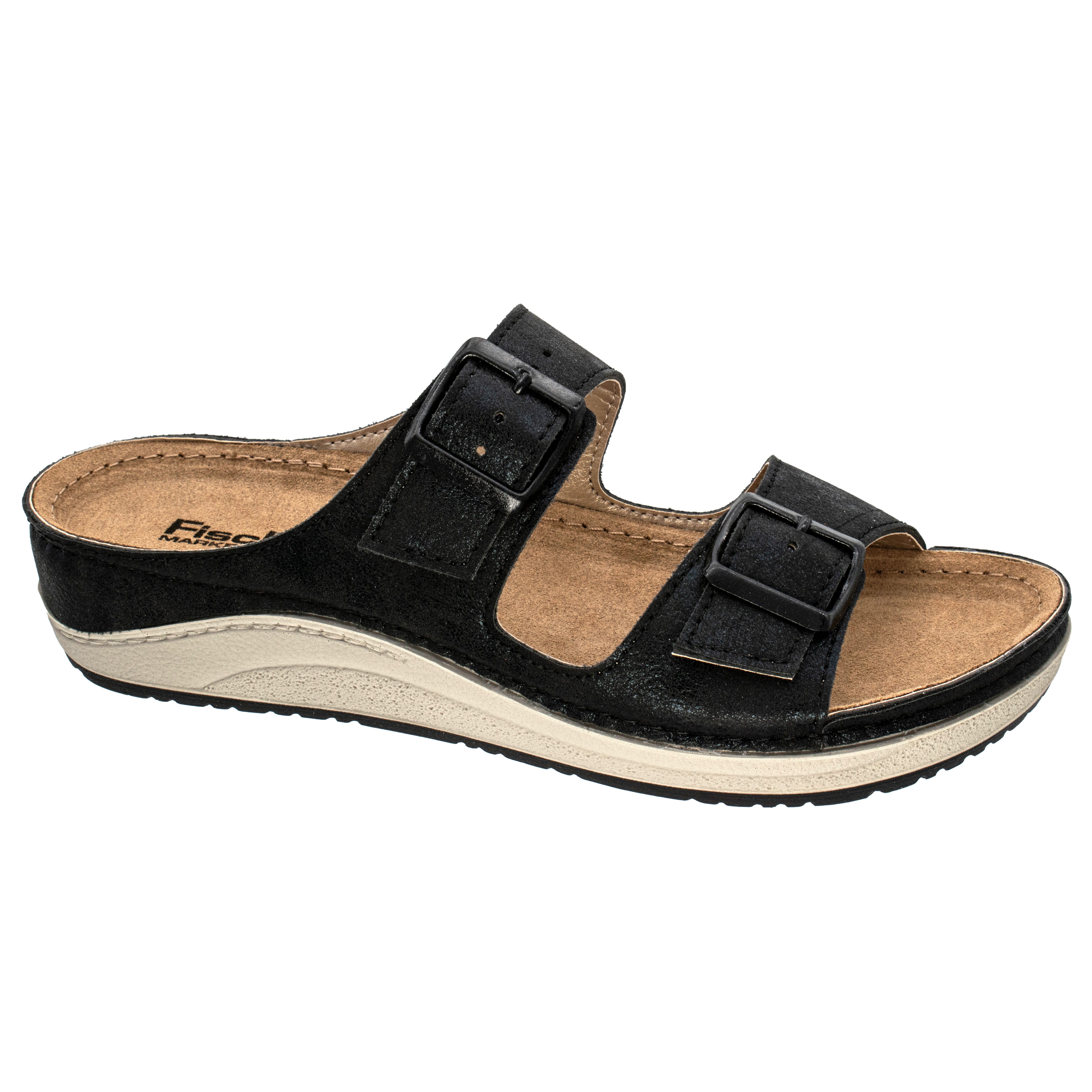 Fischer-Markenschuh Ina Pantolette aus Nappalino (Lederimitat), günstig online kaufen